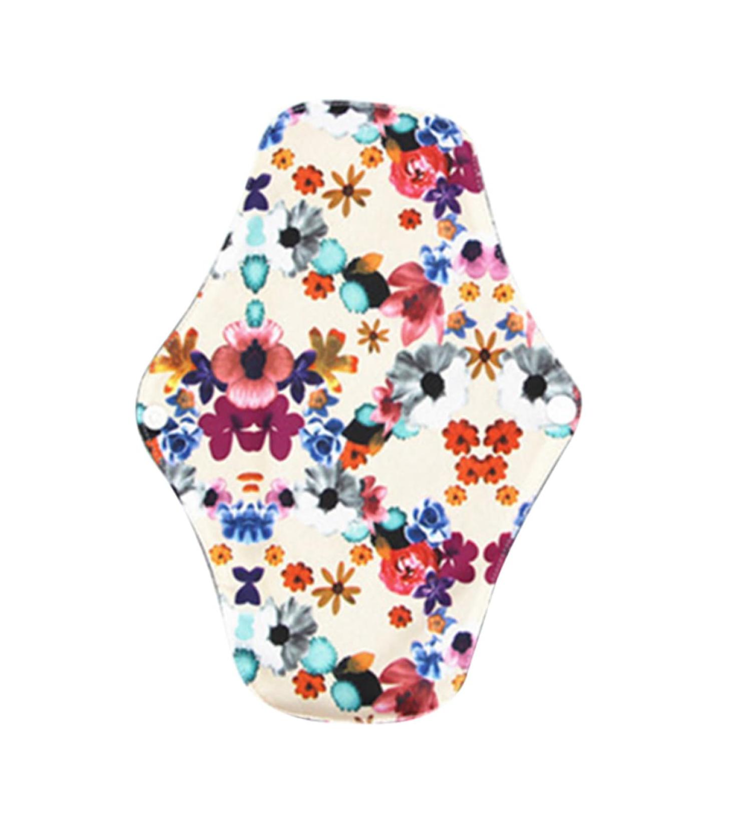 Reusable Bamboo Charcoal Cotton Mama Pads for Menstrual Periods - Washable & Portable - Buy Online on GoSupps.com