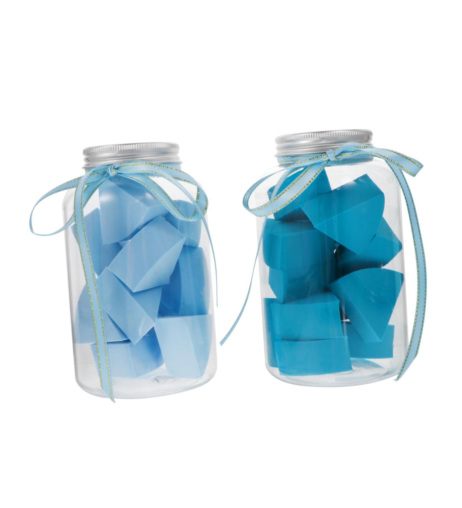 Angoily 2 Set Capsule Bottle Beauty Egg Makeup Puff Foundation Wedges Makeup Powder Puff Make- up Puff Clean Makeup Sponge Fan-shaped Puff Hydrophilic Polyurethane Cosmetic Cotton Pad - Buy Online on GoSupps.com