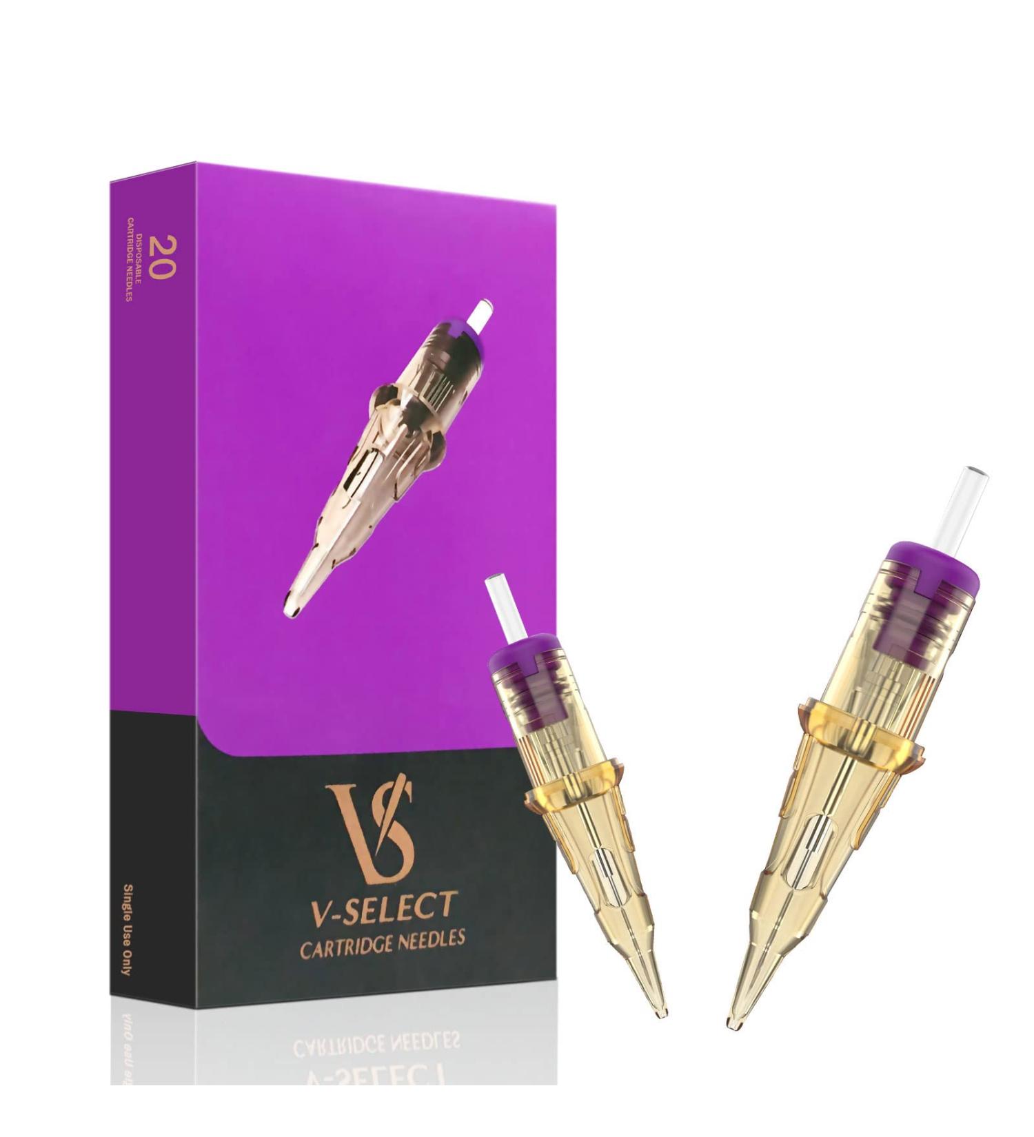 EZTAT2 Tattoo Cartridge Needles Liner 3RL - Professional V Select 0.30mm Tattoo Needles - 100 Count - For Permanent Makeup & Scalp Hair Tattoos - Buy Online on GoSupps.com