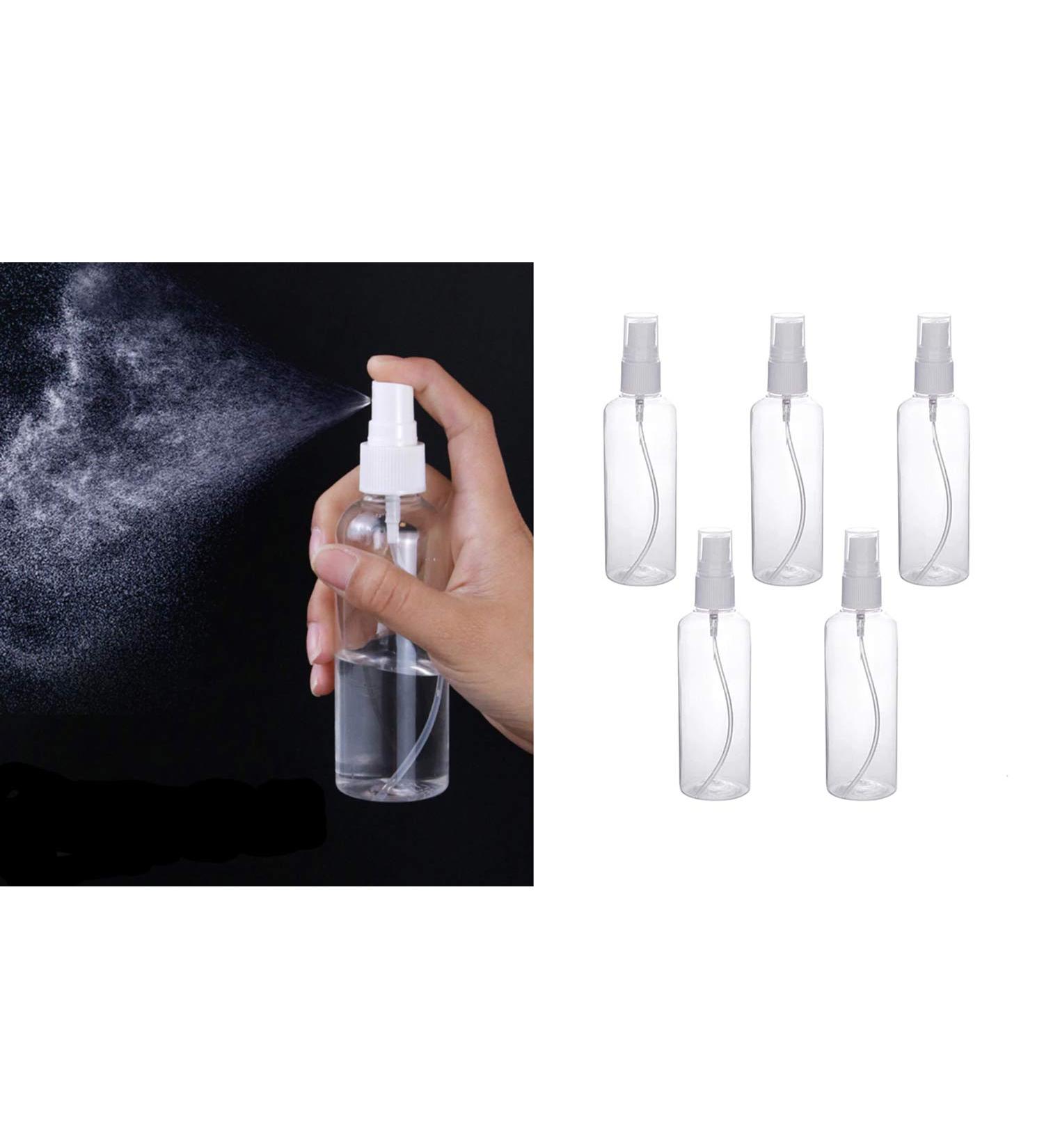 Eva Shop 5x Premium 100ml Perfume Atomizer Spray Bottles - Ideal for Fragrances Cosmetics & More - Buy Online on GoSupps.com