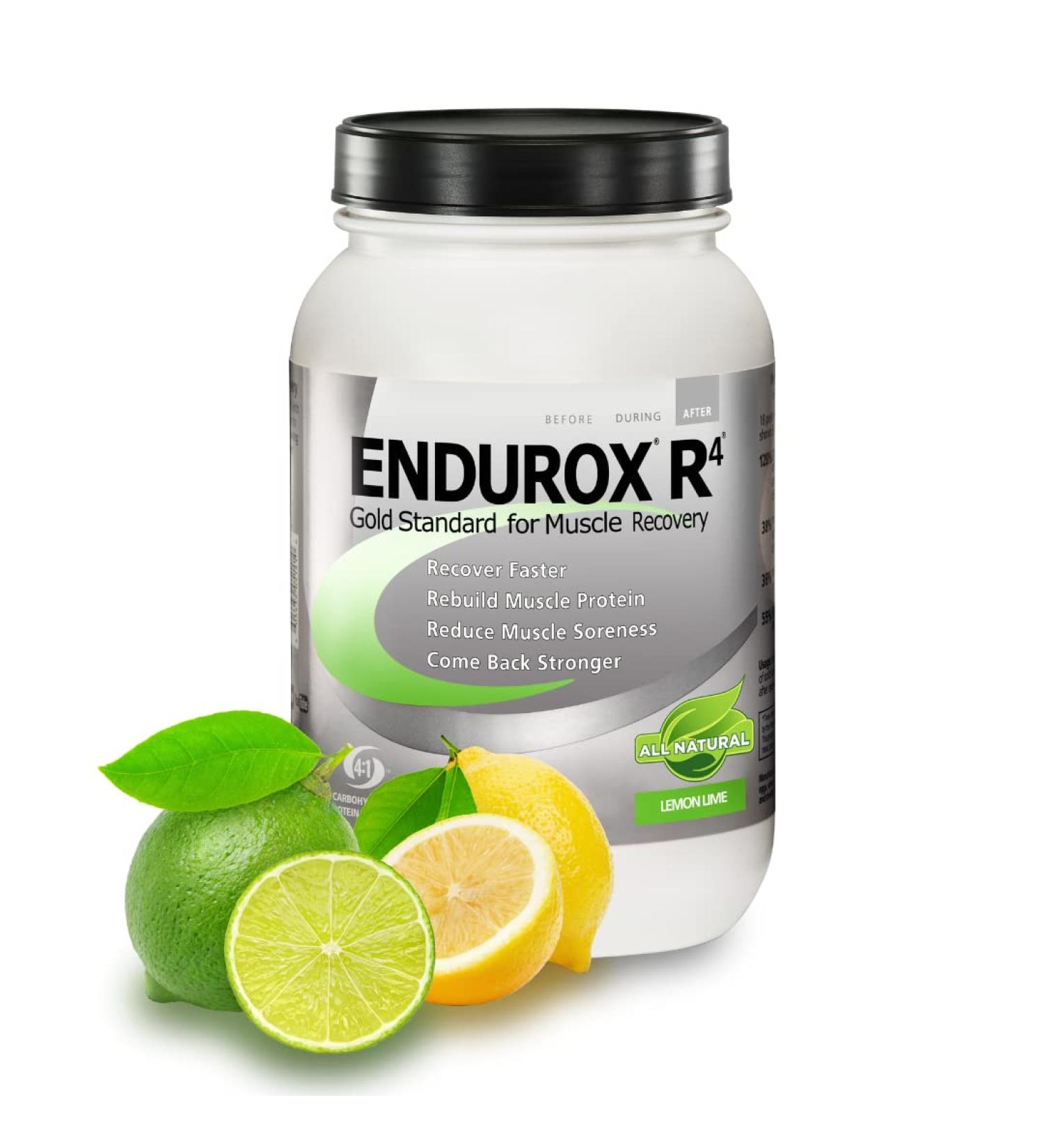 PacificHealth Endurox R4  All Natural Post Workout Recovery Drink Mix with Protein  Carbs  Electrolytes and Antioxidants for Superior Muscle Recovery  Net Wt. 4.56 lb  28 Serving (Lemon Lime) - Buy Online on GoSupps.com