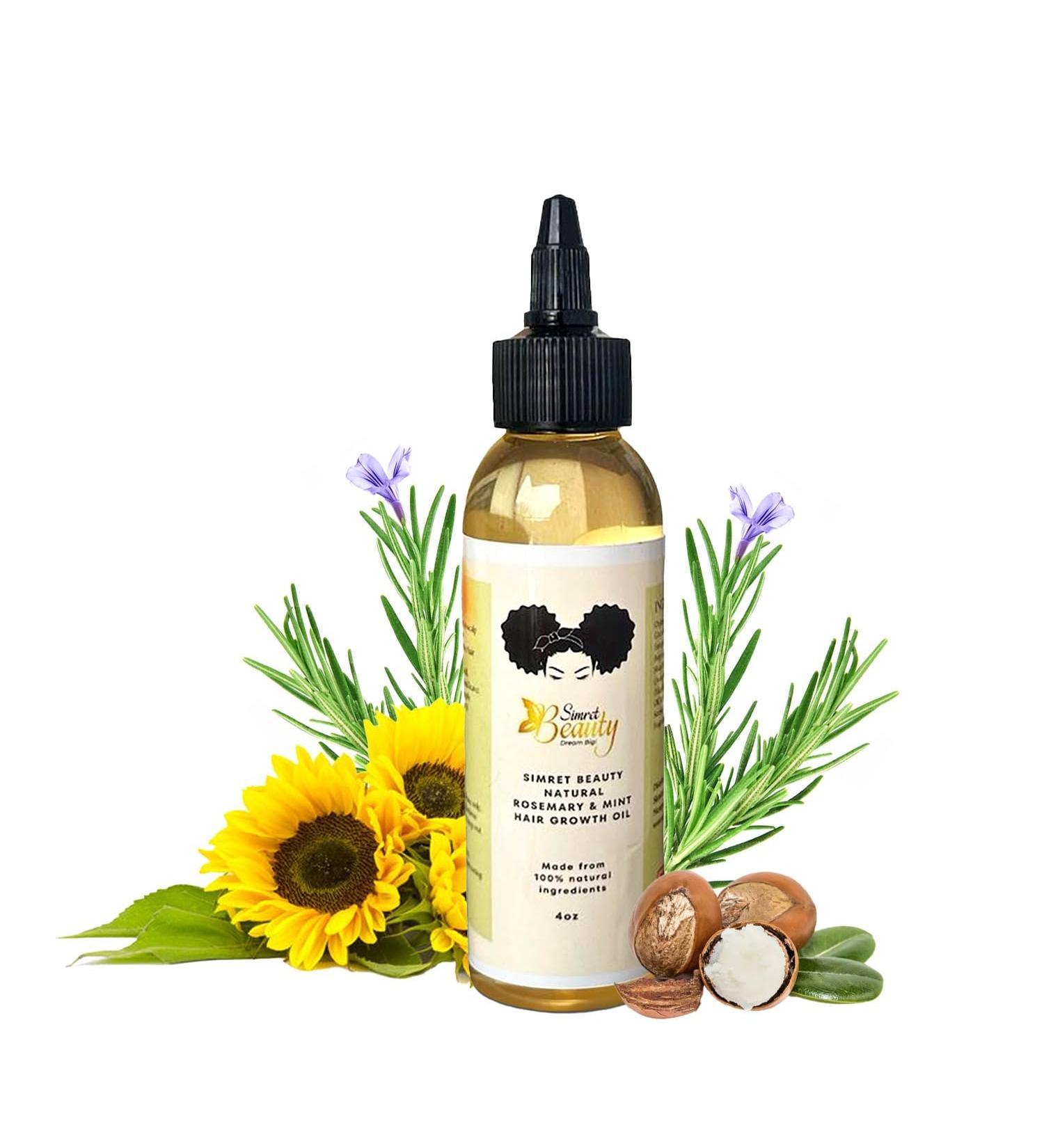 Rosemary Oil for Hair Growth - Organic Mint-Infused Essential Oil for Healthy Scalp & Strengthening - 4 oz - Buy Online on GoSupps.com
