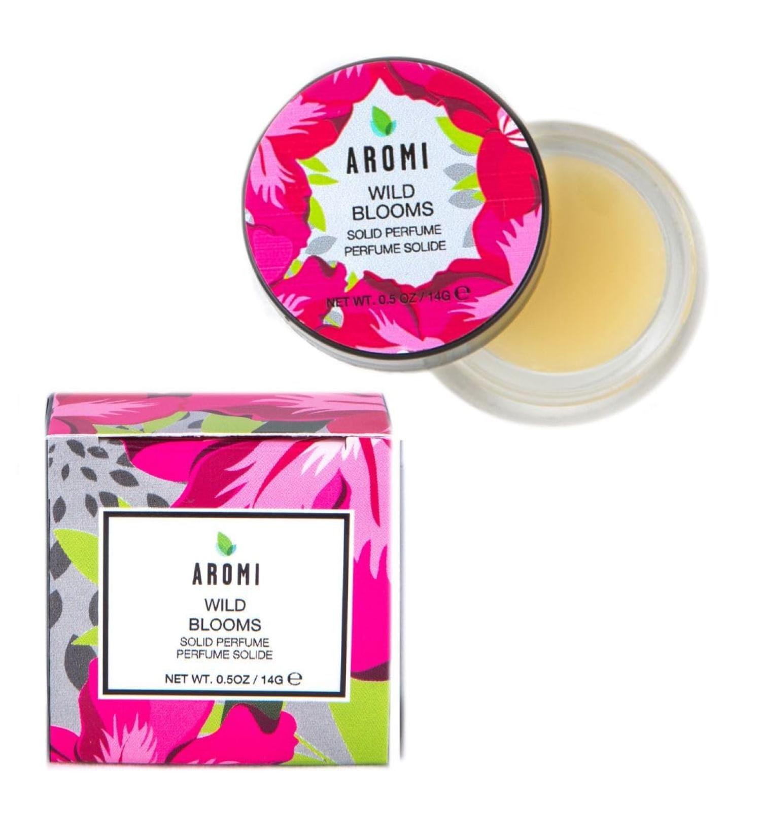 Aromi Solid Perfume | Floral Fragrance Vegan Cruelty-free Travel Women s Gift Peony Orange and Lily Scent Concentrated Alcohol-Free Scent Handmade (Wild Blooms) - Buy Online on GoSupps.com