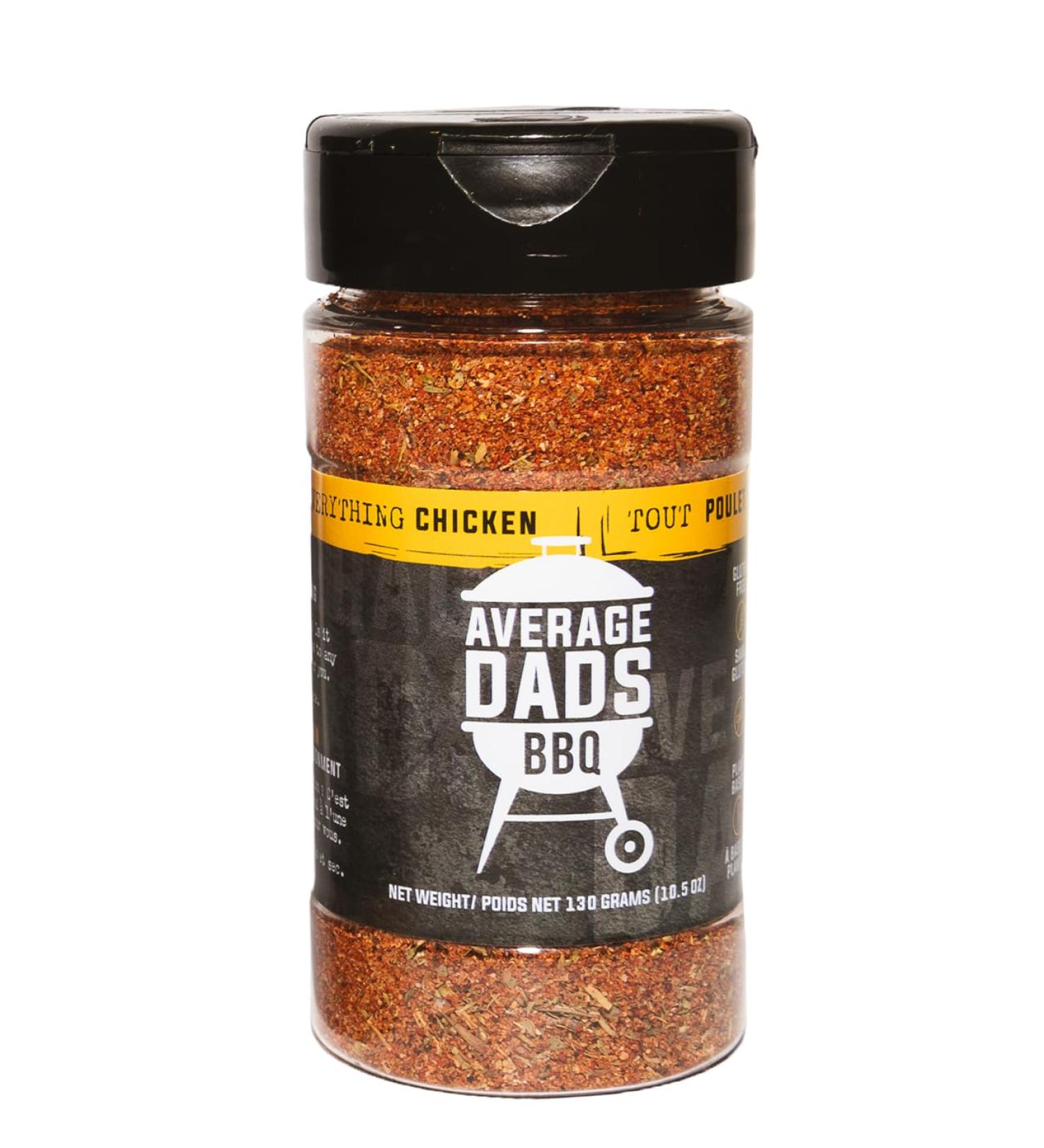 BBQ Seasoning Rubs-Average Dads Everything Chicken-Chicken Spice Blend Seasoning And Dry Rub No MSG Non-GMO Gluten-Free Bbq Rubs And Spices For Smoking Grilling Frying Roasting Gifts For Him Christmas Gift - Buy Online on GoSupps.com