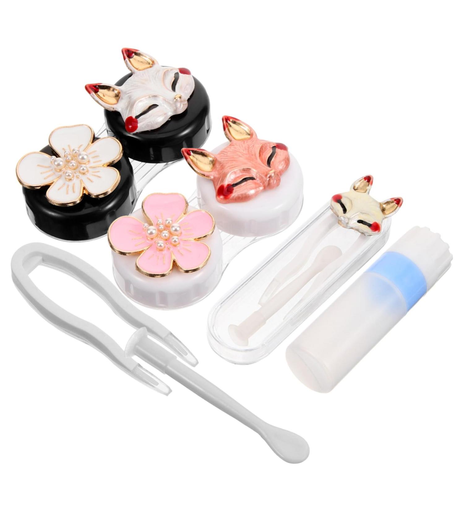 Partykindom Contact Lens Container Set | Travel Organizer & Applicator - Durable Storage Boxes for Lens Care - Buy Online on GoSupps.com