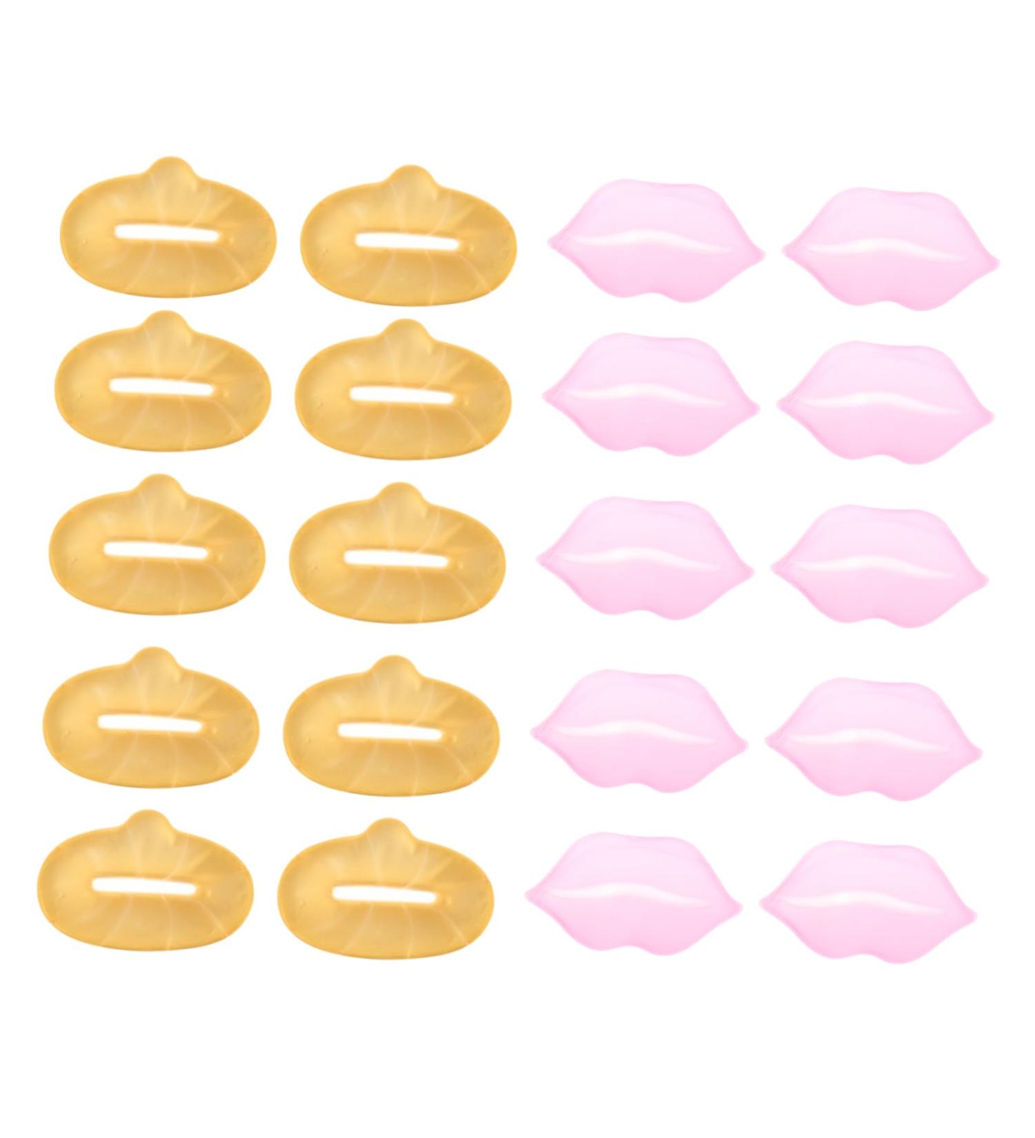 PartyKindom 20pcs Moisturizing Exfoliating Lip Mask Pads Collagen Infused Hydrating Treatment for Smooth Lips for Nourishing Random Style - Buy Online on GoSupps.com