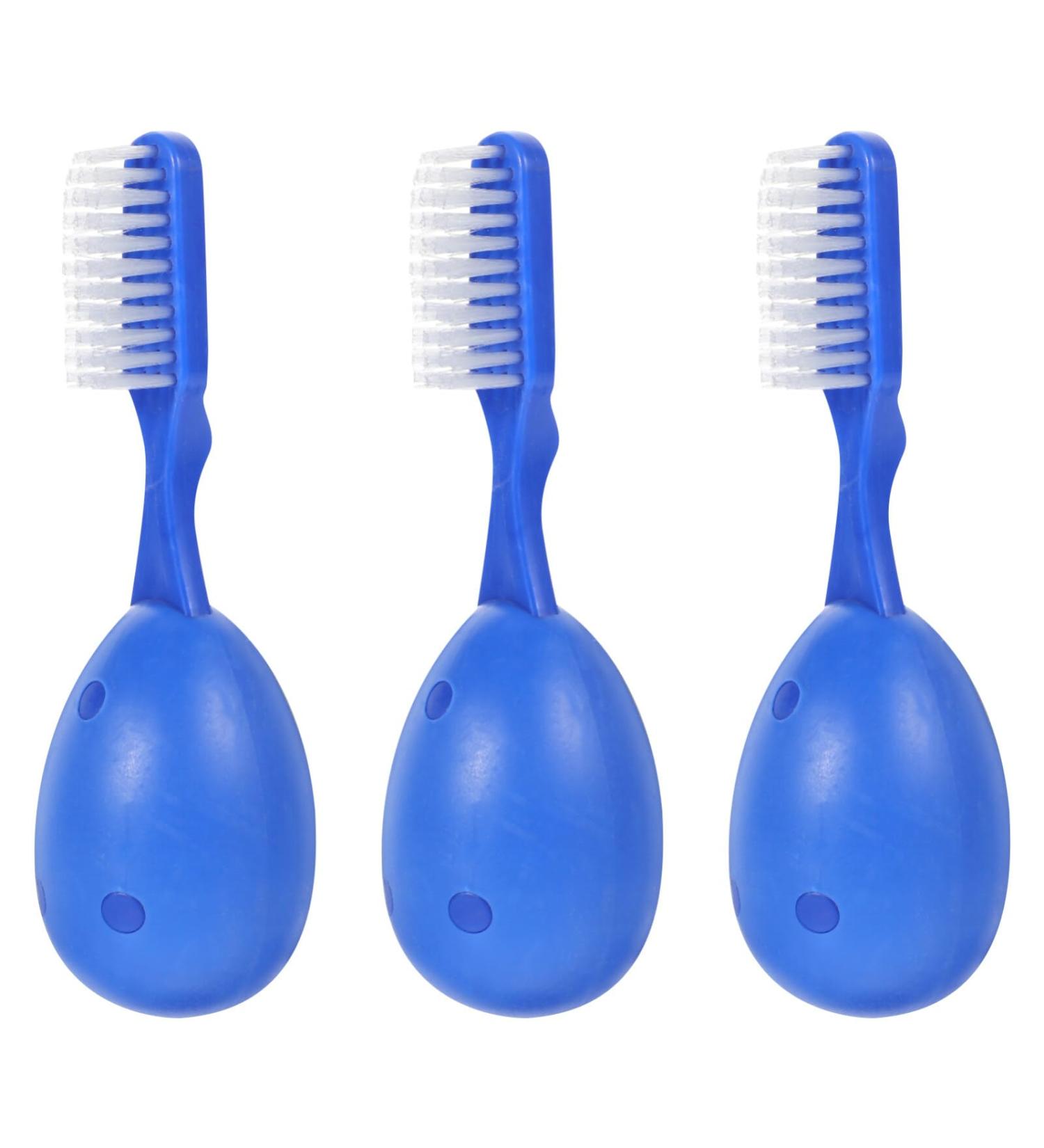 Baluue Thumbprint Toothbrush - Portable Short Handle Soft Bristles for Travel & Security Use - Buy Online on GoSupps.com