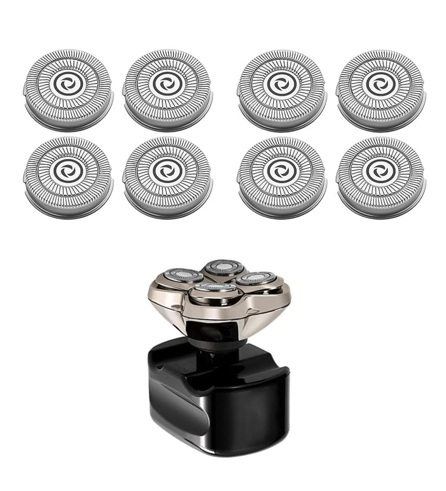 Shaver Head Replacement Blades for Skull Shaver Pitbull Gold PRO - 4 Heads 8 Pack | Best Price & Fast International Shipping - Buy Online on GoSupps.com