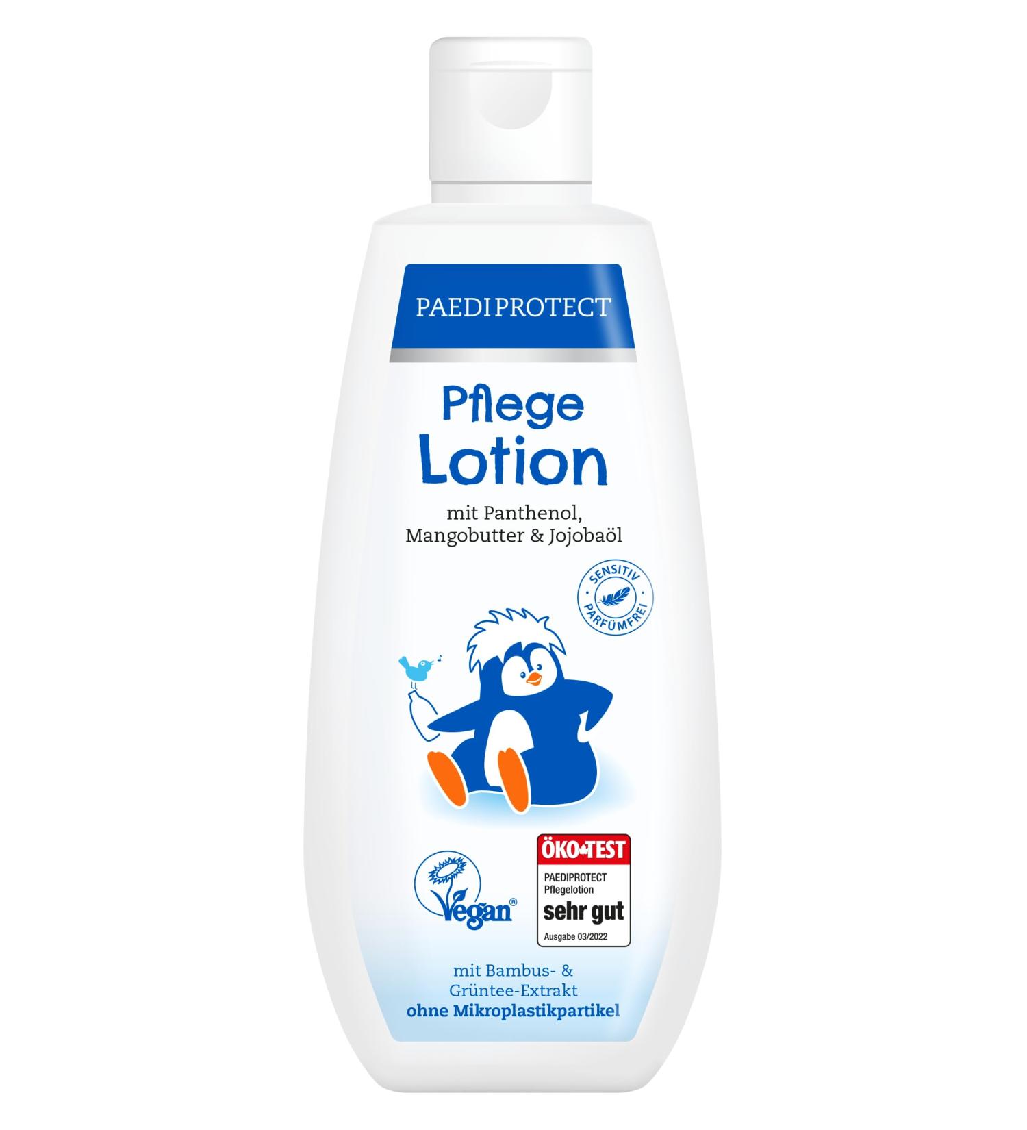 PAEDIPROTECT Posle Lotion for Babies & Children 200ml - Vegan Moisture Care with Panthenol Jojoba Oil & Mango Butter for Sensitive Skin - Buy Online on GoSupps.com