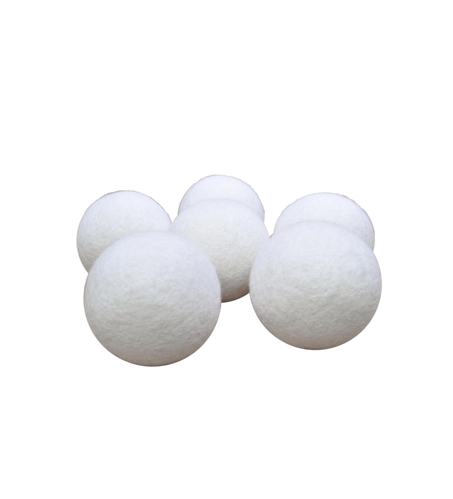 Pachamama Handmade XL Wool Tumble Dryer Balls 7cm 6 Pk Reduce Drying Time Save Energy Fabric Soften Reduce Static Reduce Wrinkles Unscented Long Life - Plain Cream Natural Felted by Hand Fair Trade - Buy Online on GoSupps.com