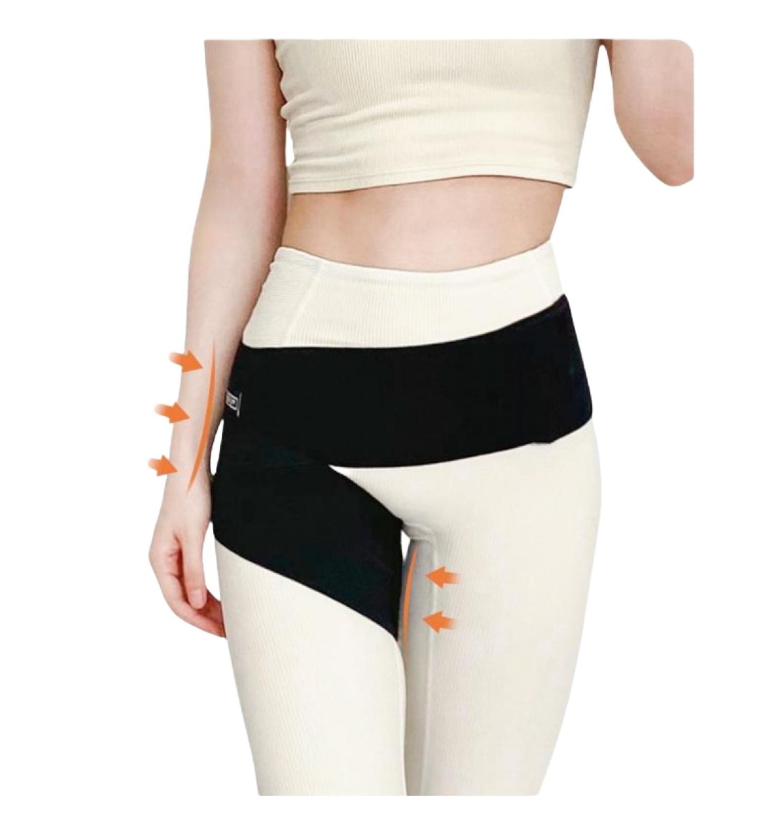 Lewey Elastic Hip Support Belt for Hip Joint Protection Post Liposuction Post-Surgery Thigh Compression Bandage (Color : Black Size : S (waist 58-80cm)) S (waist 58-80cm) Black - Buy Online on GoSupps.com