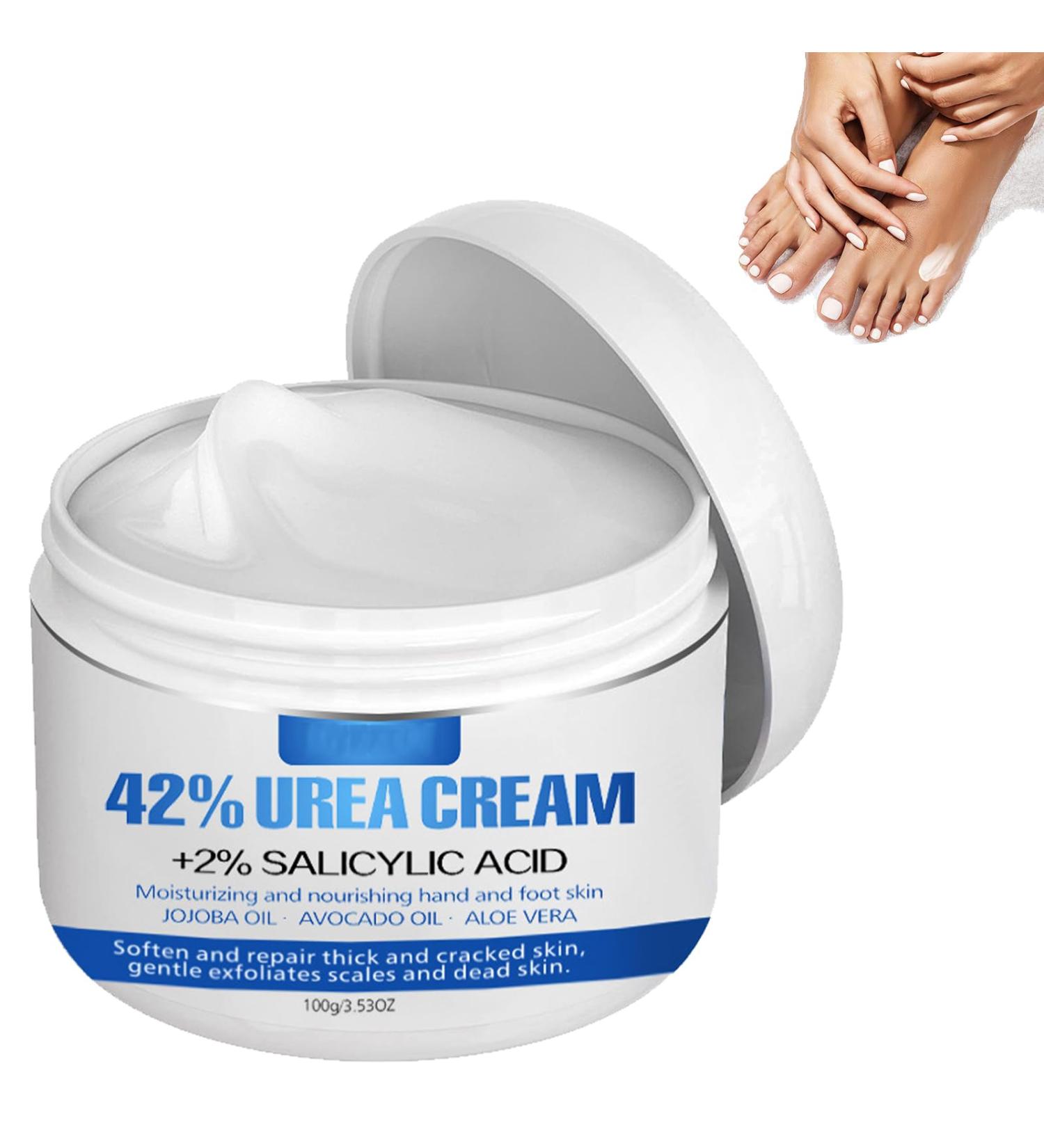 Urea 40% Foot Cream For Cracked Heels And Dry Skin Urea Cream for Feet with Hyaluronic Acid Maximum Strength for Hand Foot and Body Care Natural Moisturizes Nourishes Softens Dry Rough Skin - Buy Online on GoSupps.com