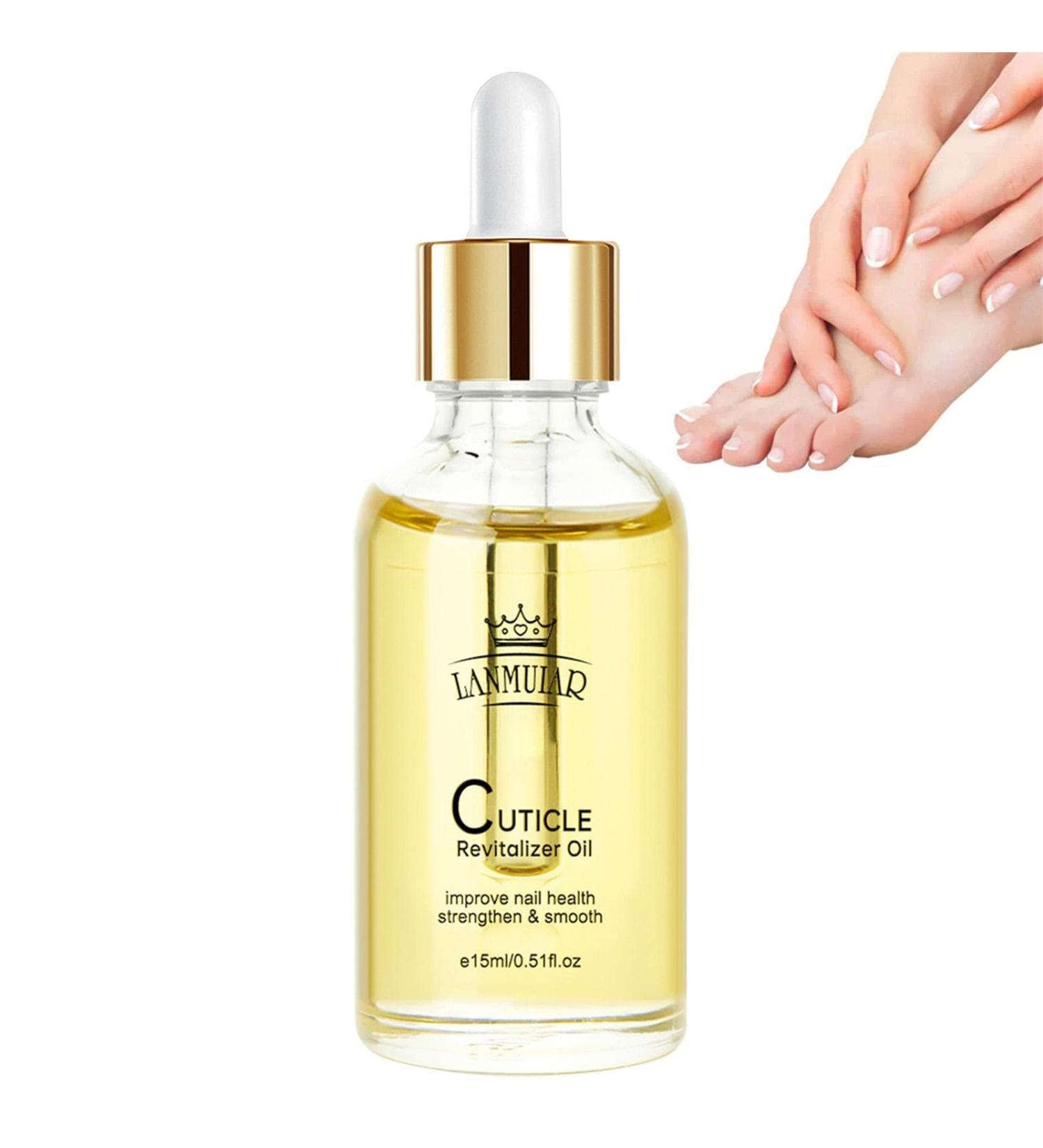 Vitamin Nail Strengthening Cuticle Oil with dropper For Fingernail Or Toenail Nail Strengthener Oil For Damaged And Weak Nails 15ml Orange scent - Buy Online on GoSupps.com
