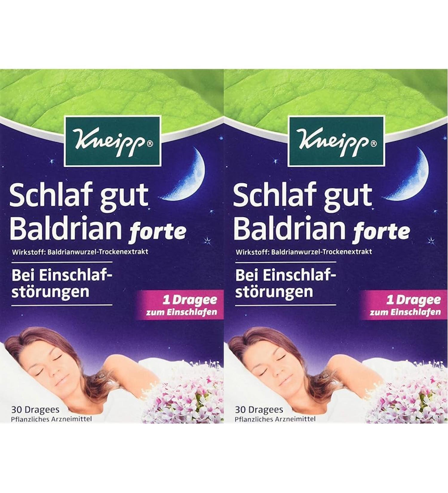 Kneipp Sleep well Valerian forte (1 x 30 dragees) (pack of 2) 1 1 piece (pack of 2)