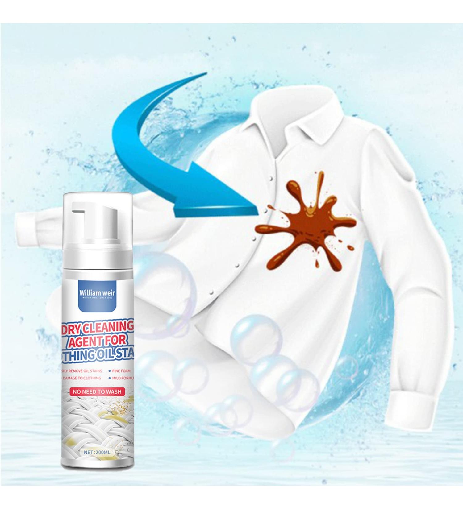 Kaxenig Dry Stain Remover For Clothes | Portable Dry Spot Remover For Clothes Carpet Home Clothes Spot Dry Cleaner Spray For Stains Removal Safe On Clothes 200ml - Buy Online on GoSupps.com