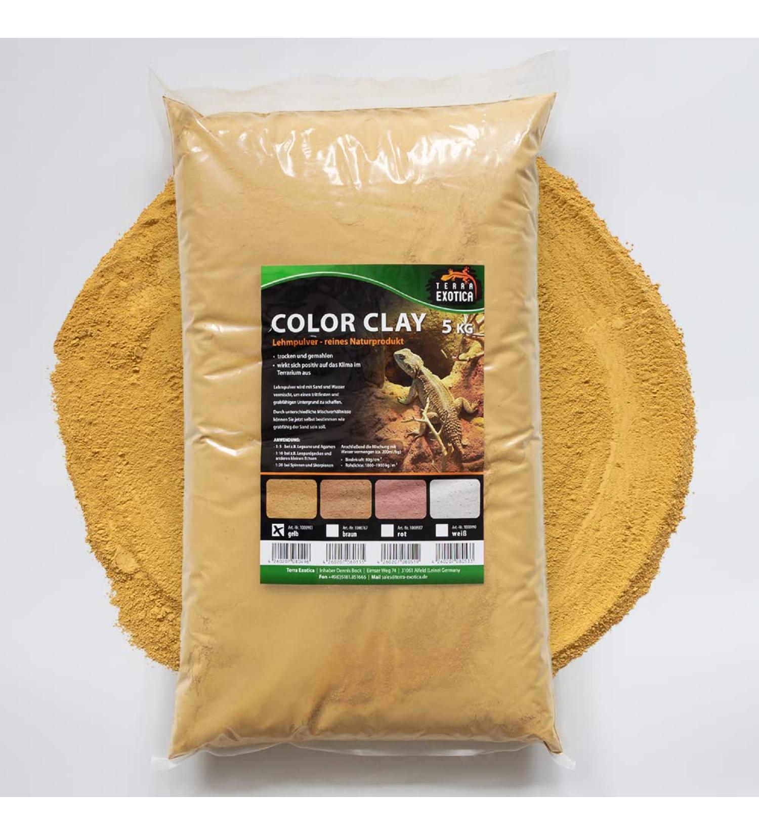 Buy Terra Exotica Yellow Clay Powder 5 kg - Premium Quality for Beauty & Crafts | International Shipping Available - Buy Online on GoSupps.com