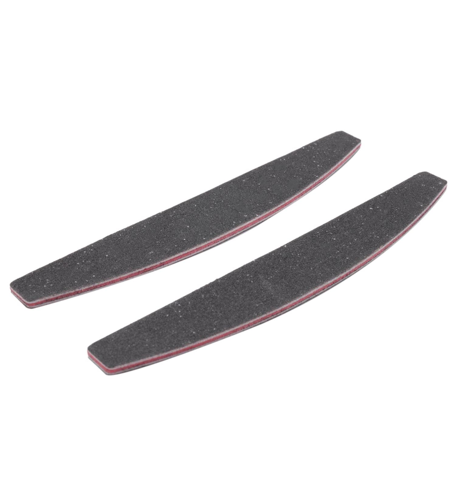Panysilioer 50 Pieces 100/180 Grit Nail Art Files Double Sided Comb Curved Shape Nail Files Sanding Half Moon Nail File for Salon - Buy Online on GoSupps.com