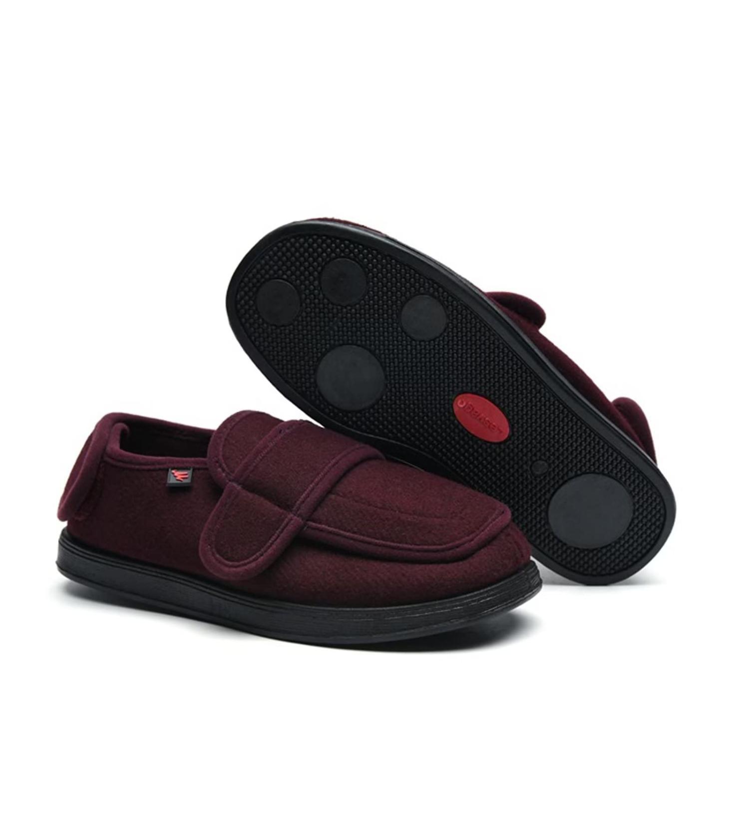 Diabetic Bunion Shoes for Women and Men - Extra Wide Adjustable Closure Lightweight Walking Shoes for Swollen Feet (Red, Size 4.5) - Buy Online on GoSupps.com