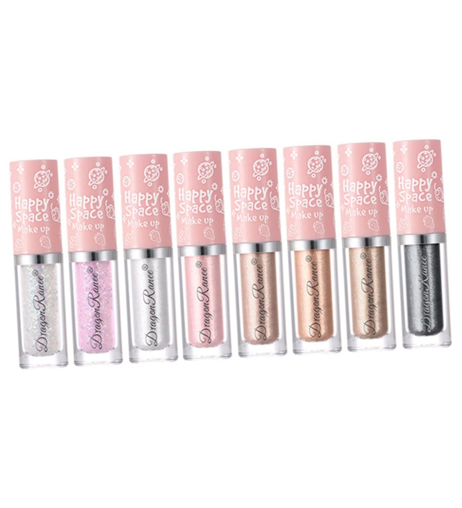 Angoily 8pcs Diy Highlight Makeup Cosmetics Bling Shadow Liquid Women Eye Glitter Tool Eyeshadow - Buy Online on GoSupps.com