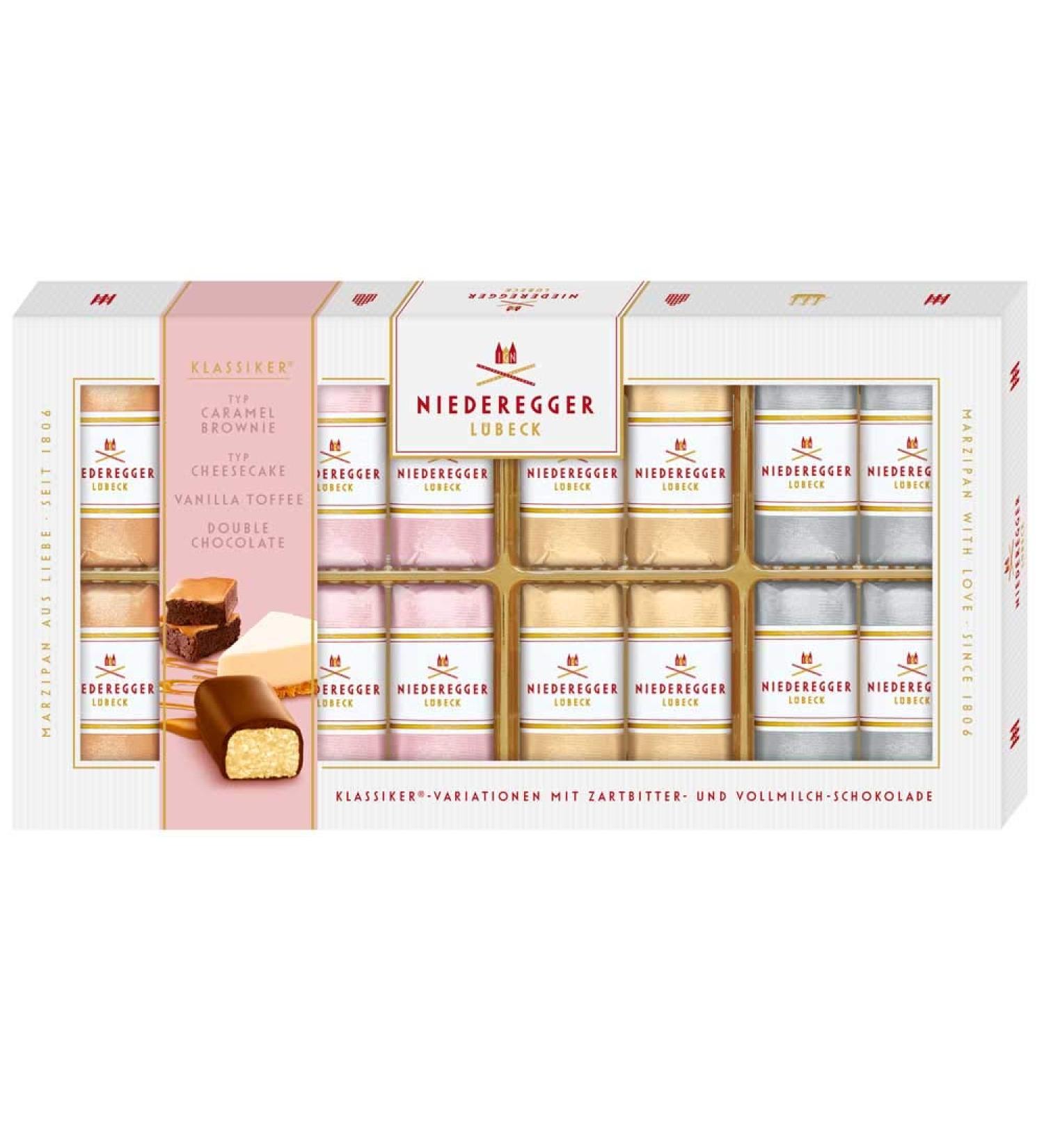 Niederegger Variations Edition with dark chocolate and whole milk 200g