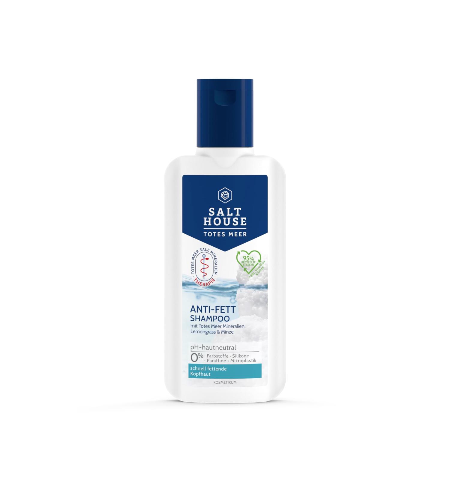 Salthouse Totes Meer Anti-Grease Therapeutic Shampoo - Bioactive complex frees the scalp from grease - With lemongrass for a fresh feeling - 250 ml - Buy Online on GoSupps.com