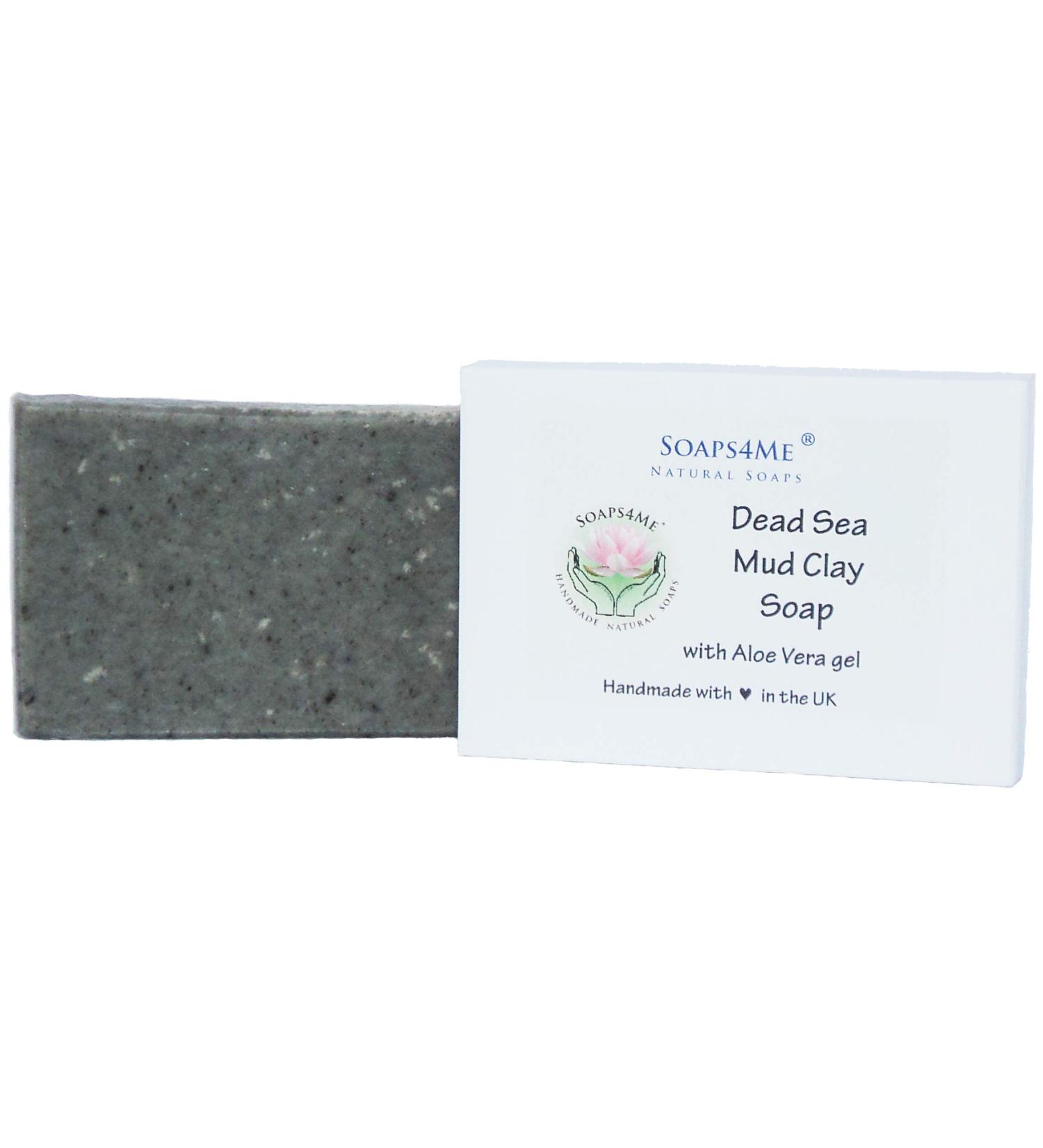 ATTIS Dead Sea Mud Clay Handmade Natural Soap | with Organic Coconut Oil & Aloe Vera gel | Vegan
