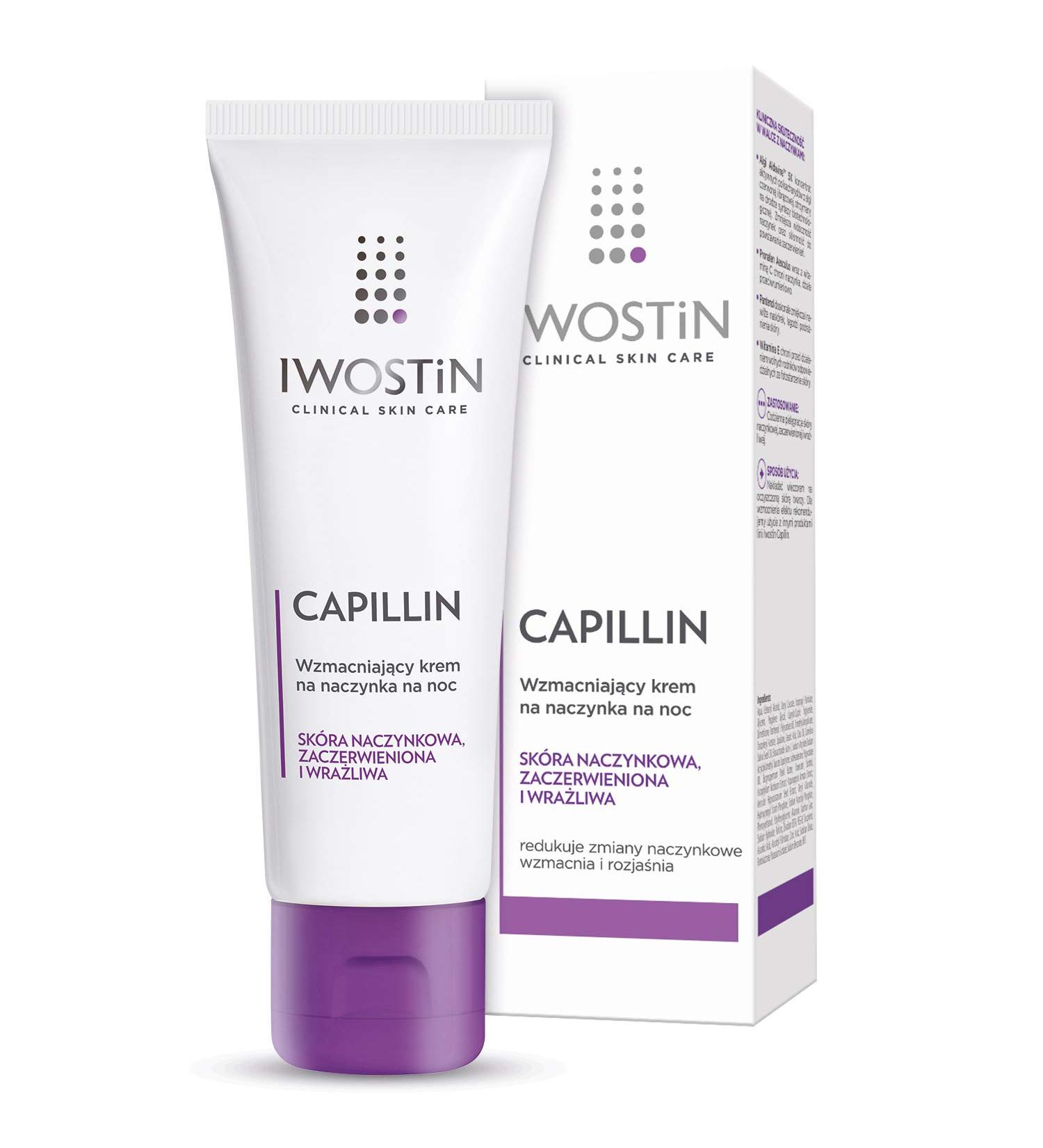 Sanofi Iwostin Capillin strengthening night cream for broken capillaries 40 ml night cream - Buy Online on GoSupps.com