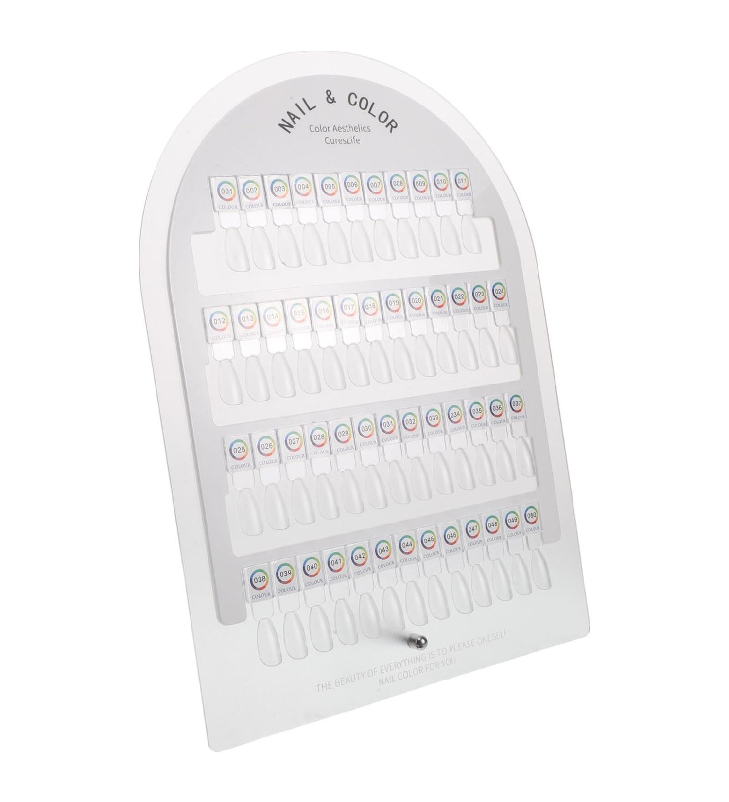 HAPINARY Magnetic Nail Display Stand with Removable Slots Clear Acrylic Tray and Color Palette for Professional and DIY Manicure Polish - Buy Online on GoSupps.com