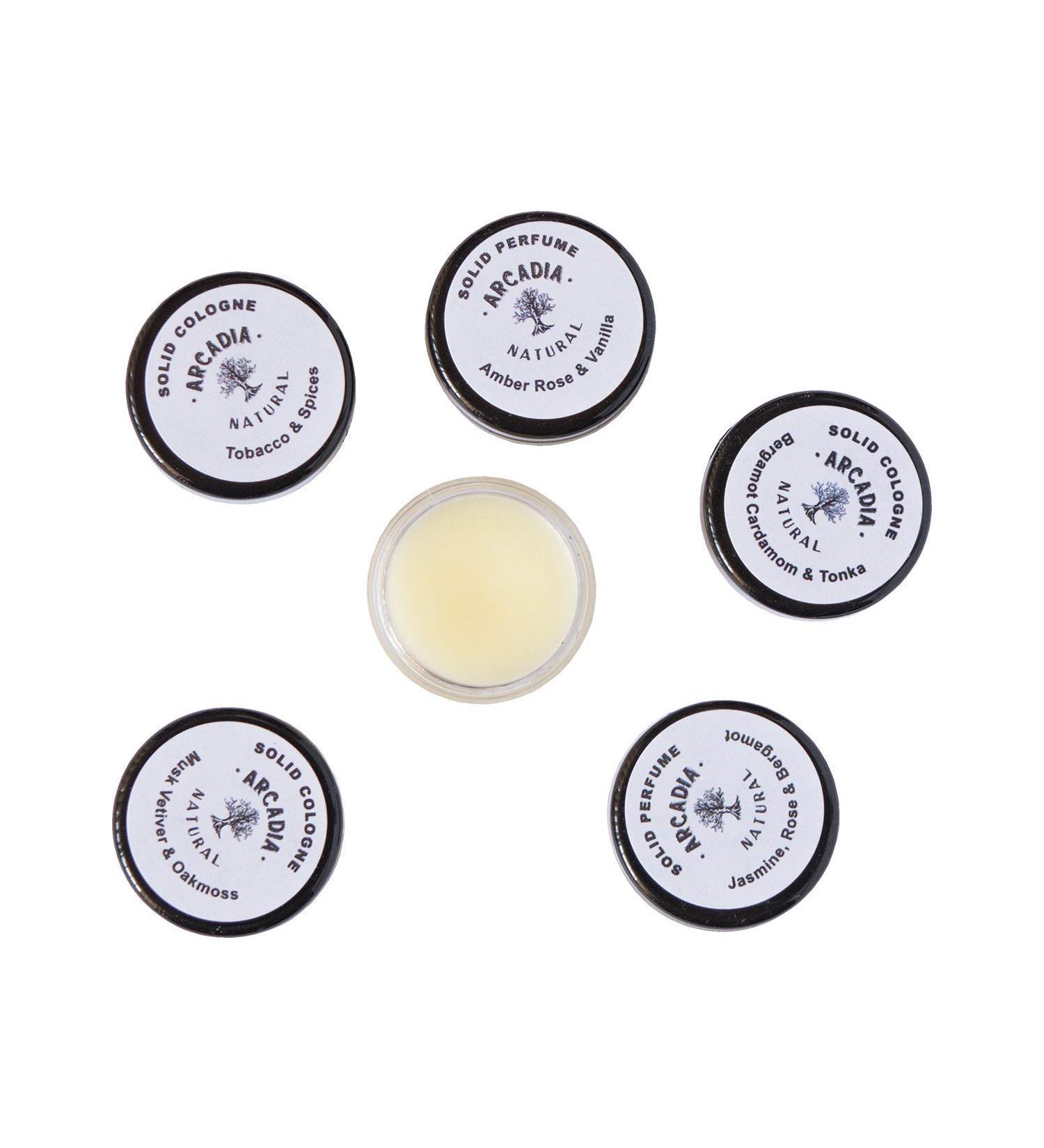 10 Solid perfume/Colognes samples (FEMININE/UNISEX SCENTS - Florals Exotic florals Sweet scents and Fruity)