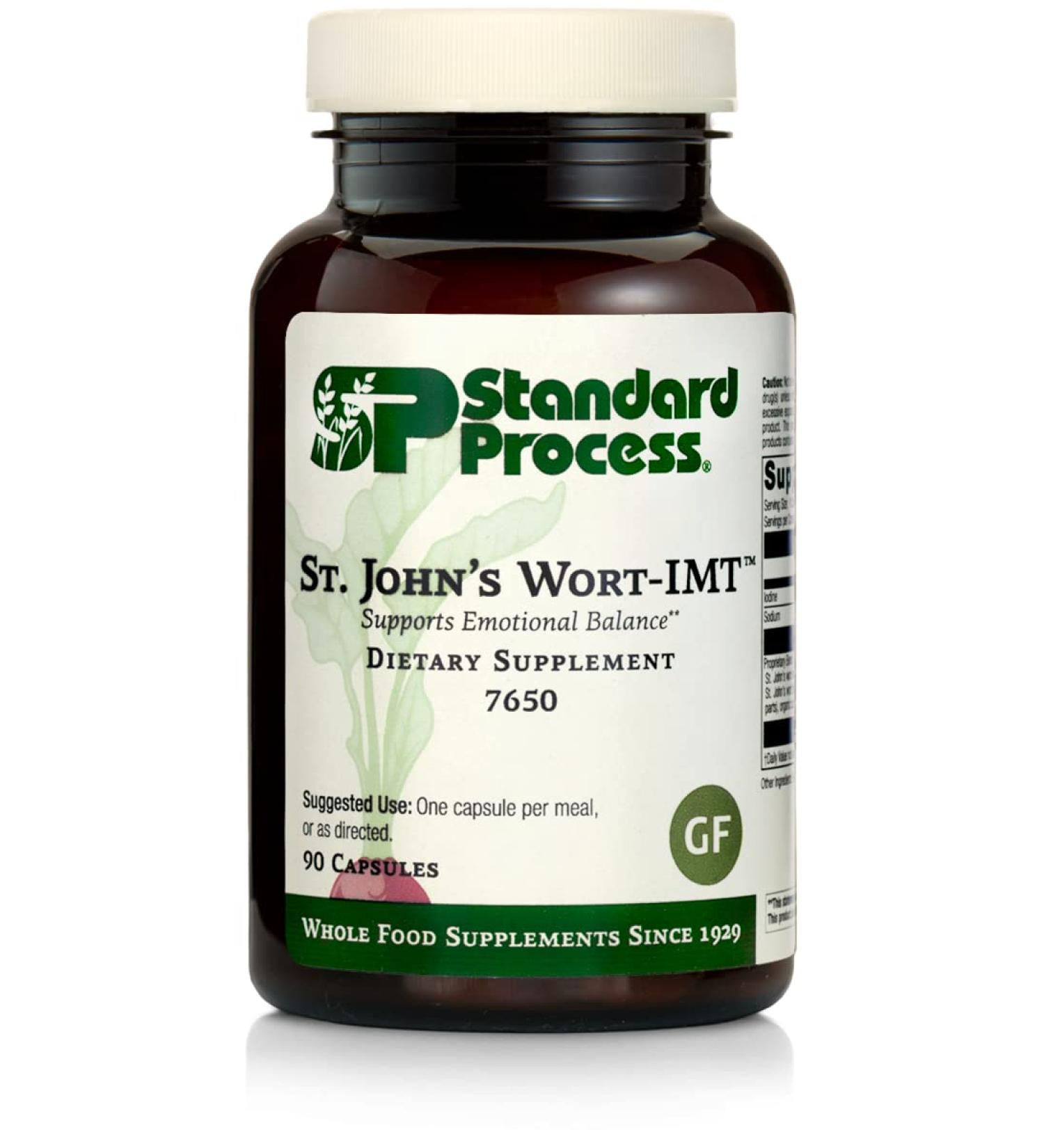 Standard Process St John's Wort-IMT - Whole Food Mental Health and Stress Relief - 90 Capsules - Buy Online on GoSupps.com