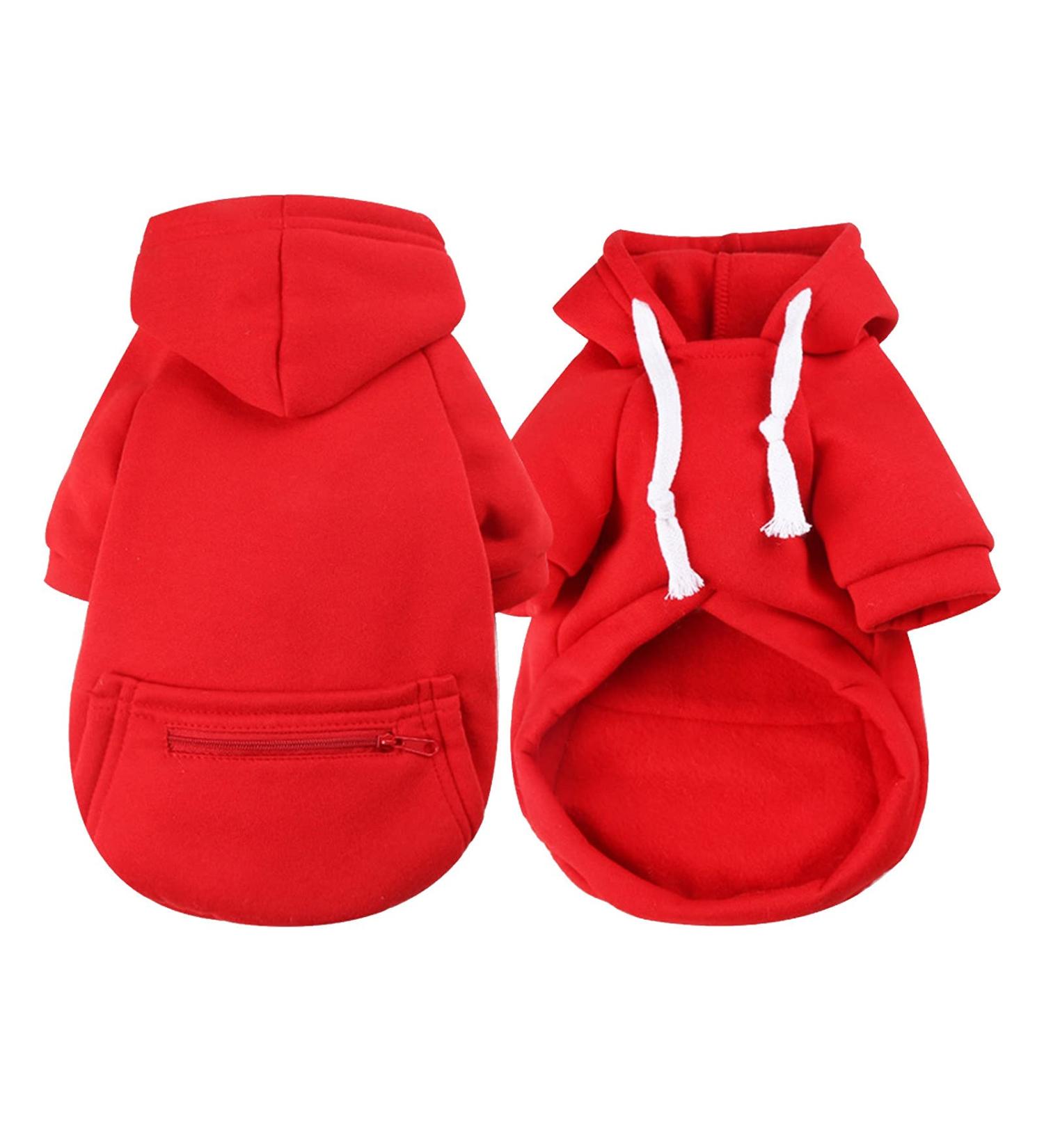 Waterproof Winter Dog Coat - Warm Fleece Jacket for Puppies & Dogs | Autumn Clothing & Hoodies | XXXXL 1107debka-Red - Buy Online on GoSupps.com