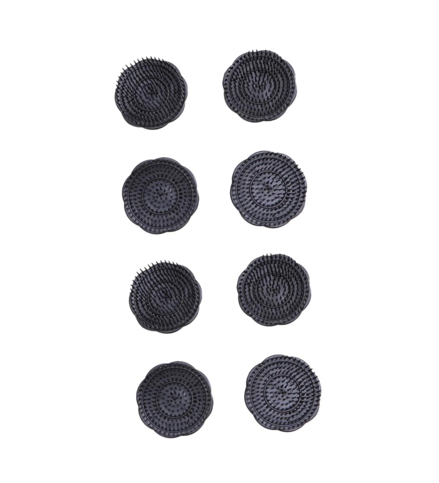Magiclulu 8-Piece Head Massage Brush & Shampoo Scrubber - Portable Comb for Men | Black Clamp & Phone Stand - Buy Online on GoSupps.com