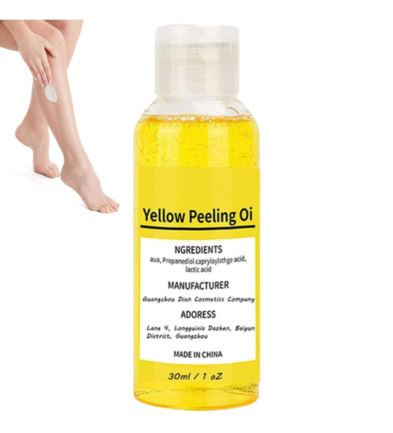 30mL Body Scrub Oil - Yellow Peeling Oil Extra Strong | Super Powerful Dark Skin Brightening Yellow Oil Strong Yellow Coat Suitable For All Skin Types - Buy Online on GoSupps.com