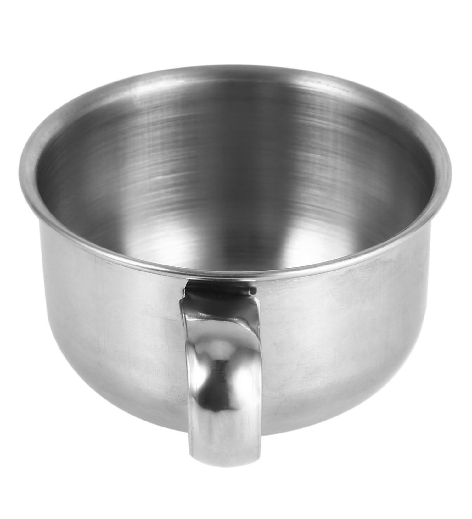 Durable Stainless Steel Shaving Soap Mug Bowl Cup | Stylish Beard Cleaning Tool for Traditional Shaving - International Shipping - Buy Online on GoSupps.com