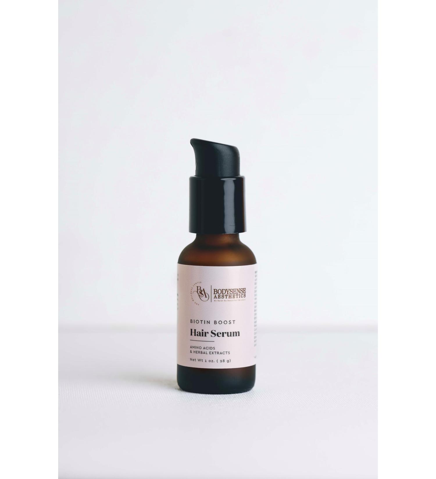 BODYSENSE BIOTIN BOOST HAIR GROWTH SERUM WITH AMINO ACIDS & HERBAL EXTRACTS 1 Ounce (Pack of 1) Off White