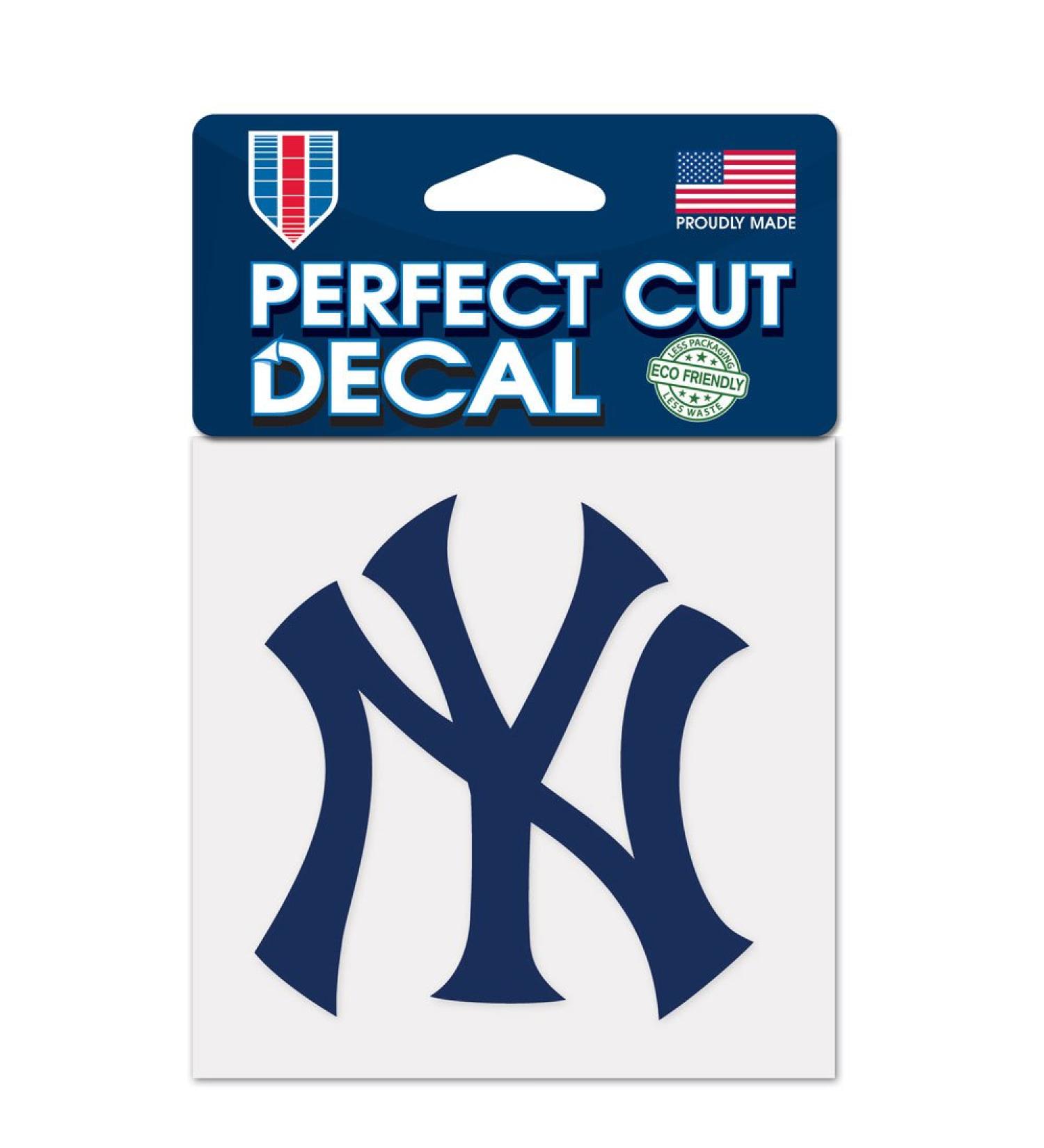 New York Yankees NY Blue Perfect Cut Color Decal 4" x 4"