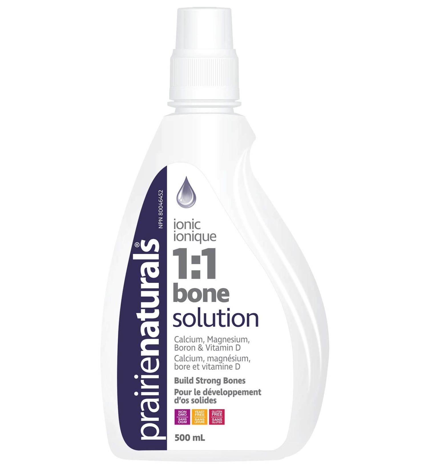 Prairie Naturals Liquid ionic Bone Solution 1:1-500 mL - Buy Online on GoSupps.com