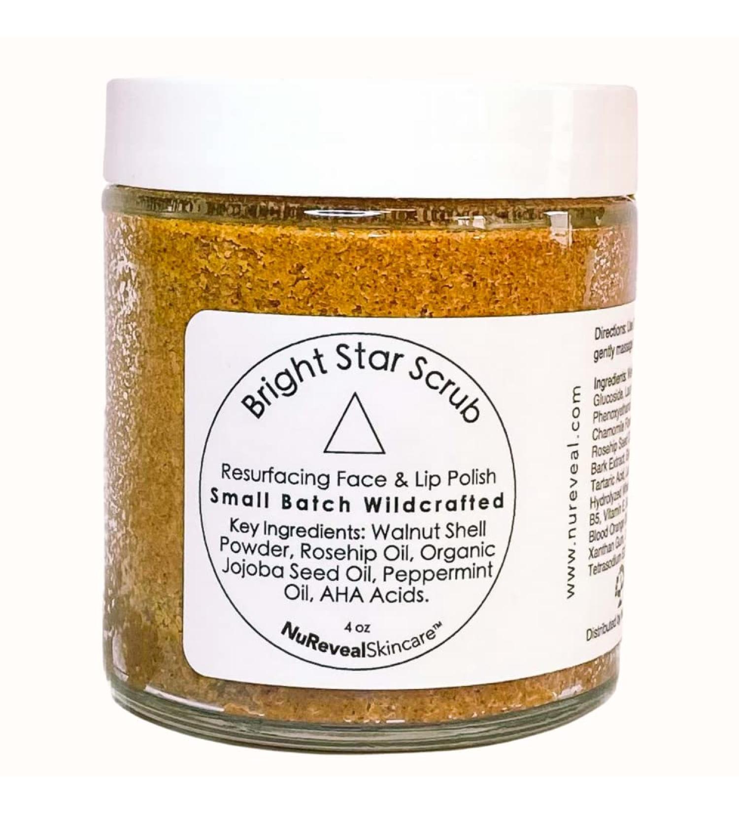 Bright Star Scrub Face & Lip Polish | Radiant Hydrated Skin | Natural Vegan Sulfate-Free | Scar Minimizer for Sensitive Skin - Buy Online on GoSupps.com