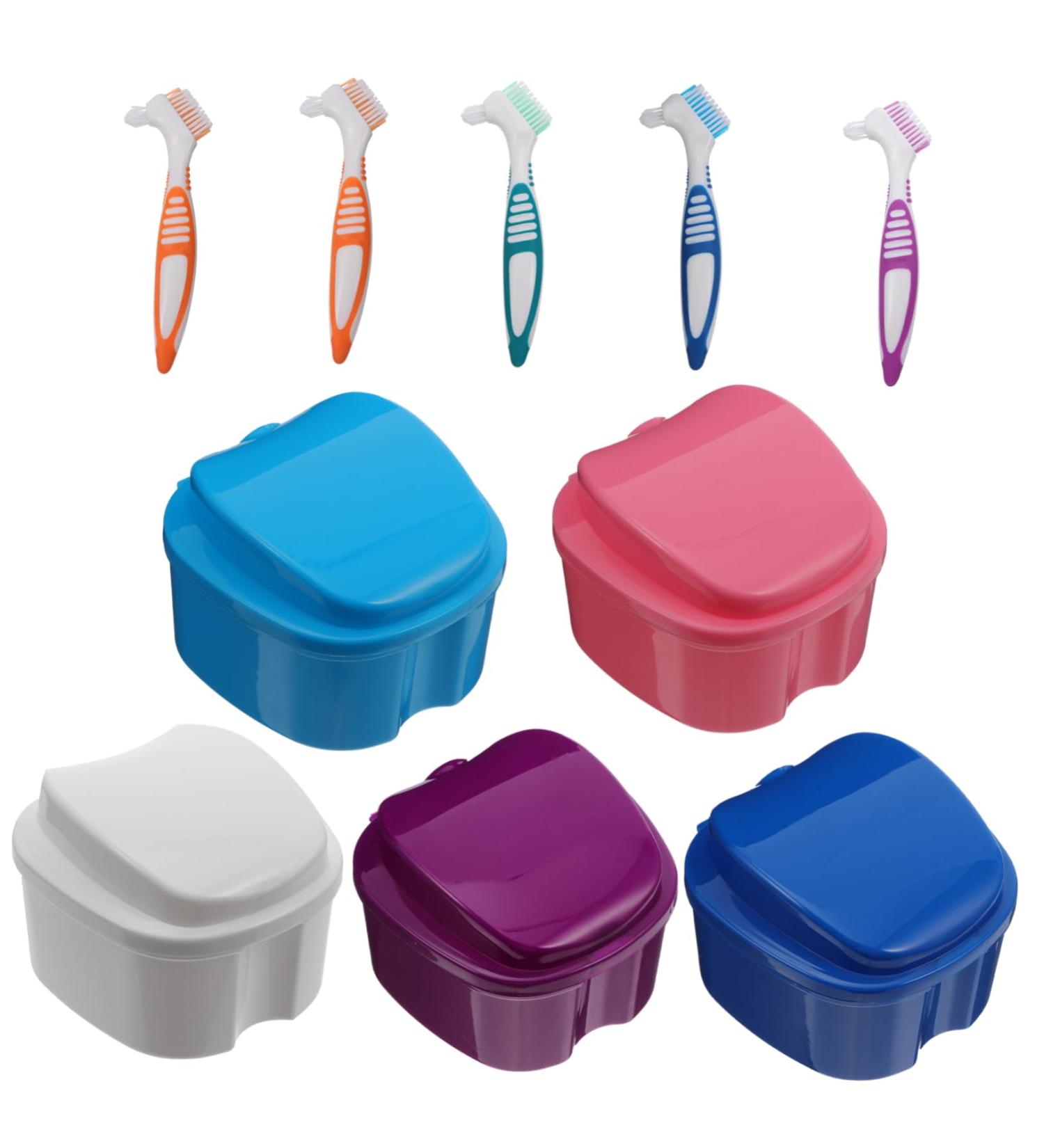 Gleavi 10-Piece Denture Cleaning Brush Set | Soft Bristles for Effective False Teeth Care | International Shipping Available - Buy Online on GoSupps.com
