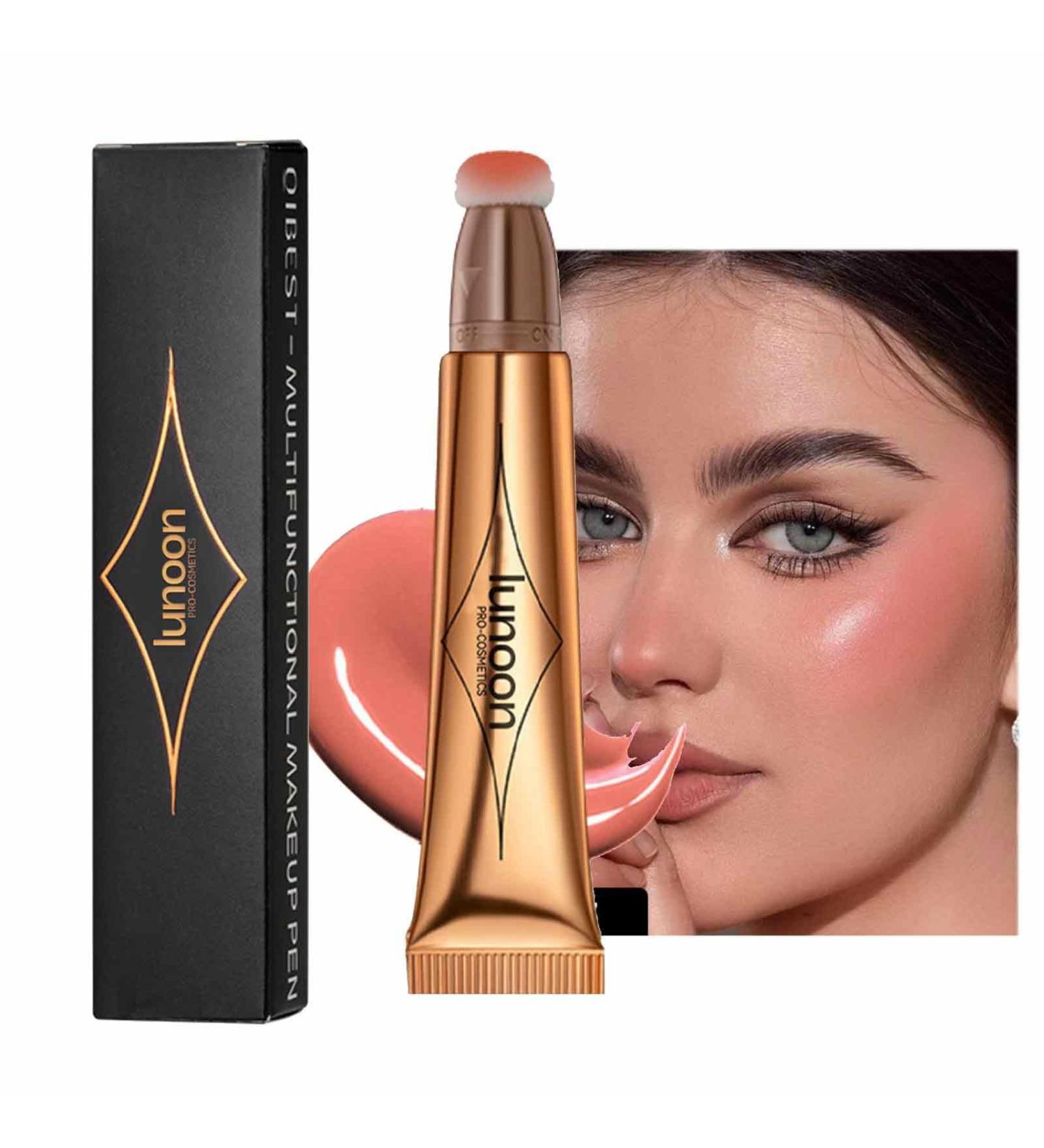 Highlighter Stick Makeup Bronzer Stick With Cushion Applicator Makeup Blushh Highlighter Contour Glitter Matte Natural Brightening Face Makeup Smooth Creamy Matte Finish Liquid Stick For Women - Buy Online on GoSupps.com