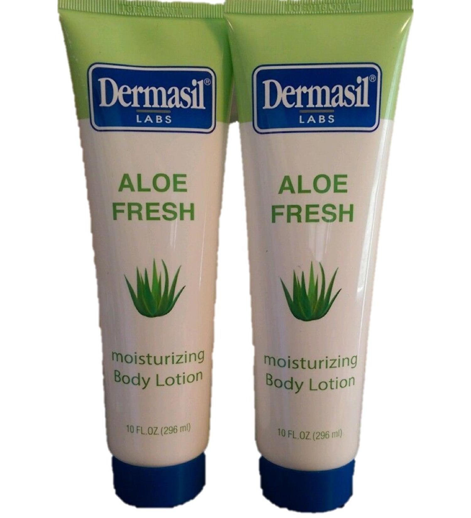 Aloe Fresh Moisturizing Body Lotion 10 fl oz by Dermasil Labs (pack of 2)