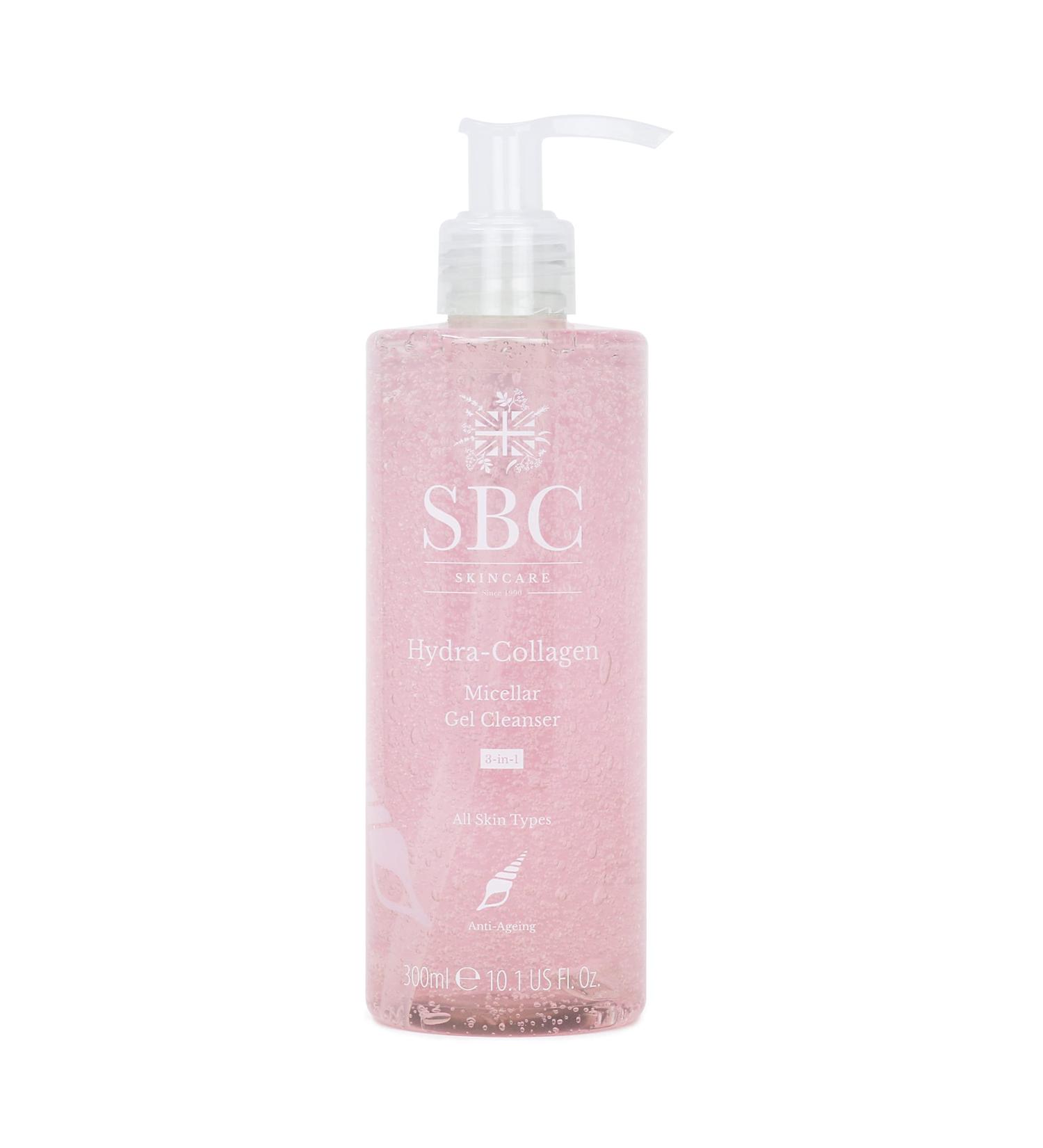 SBC Skincare Hydra-Collagen Micellar Gel Cleanser 300ml | Hydrating Anti-Ageing Makeup Remover - Buy Online on GoSupps.com