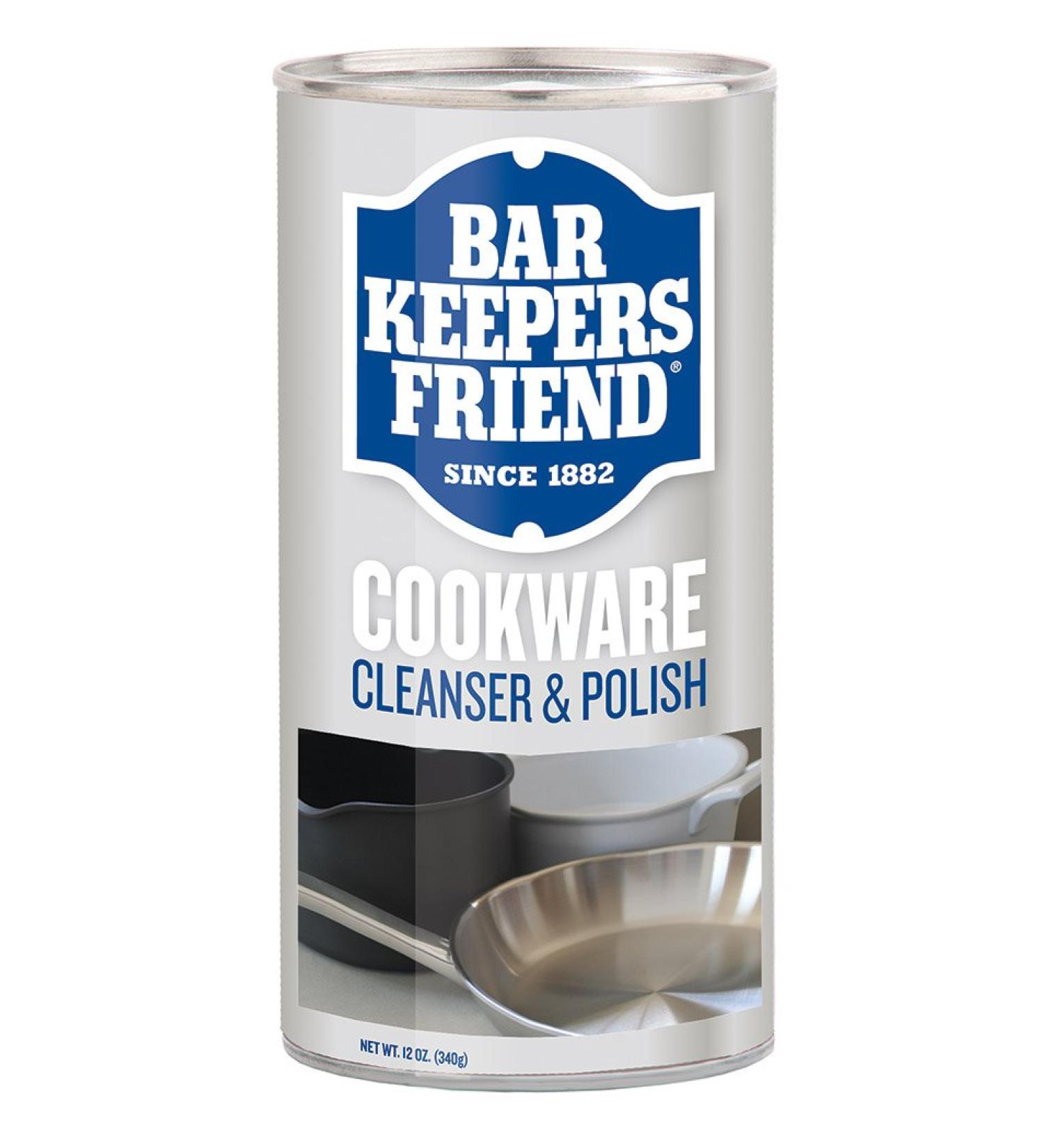 Bar Keeper's Friend Cookware Cleaner & Polish 12 oz - Stain Removal & Shine for Pots, Pans, and More - Buy Online on GoSupps.com