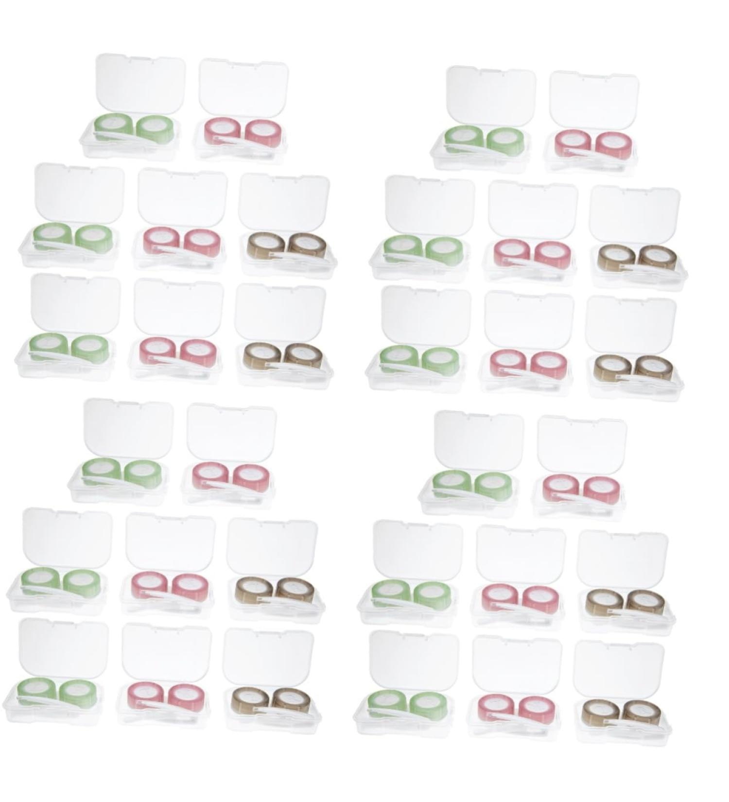 Buy Healvian 32 STK Pink Contact Lens Containers & Travel Accessories - Perfect for International Shipping - Buy Online on GoSupps.com