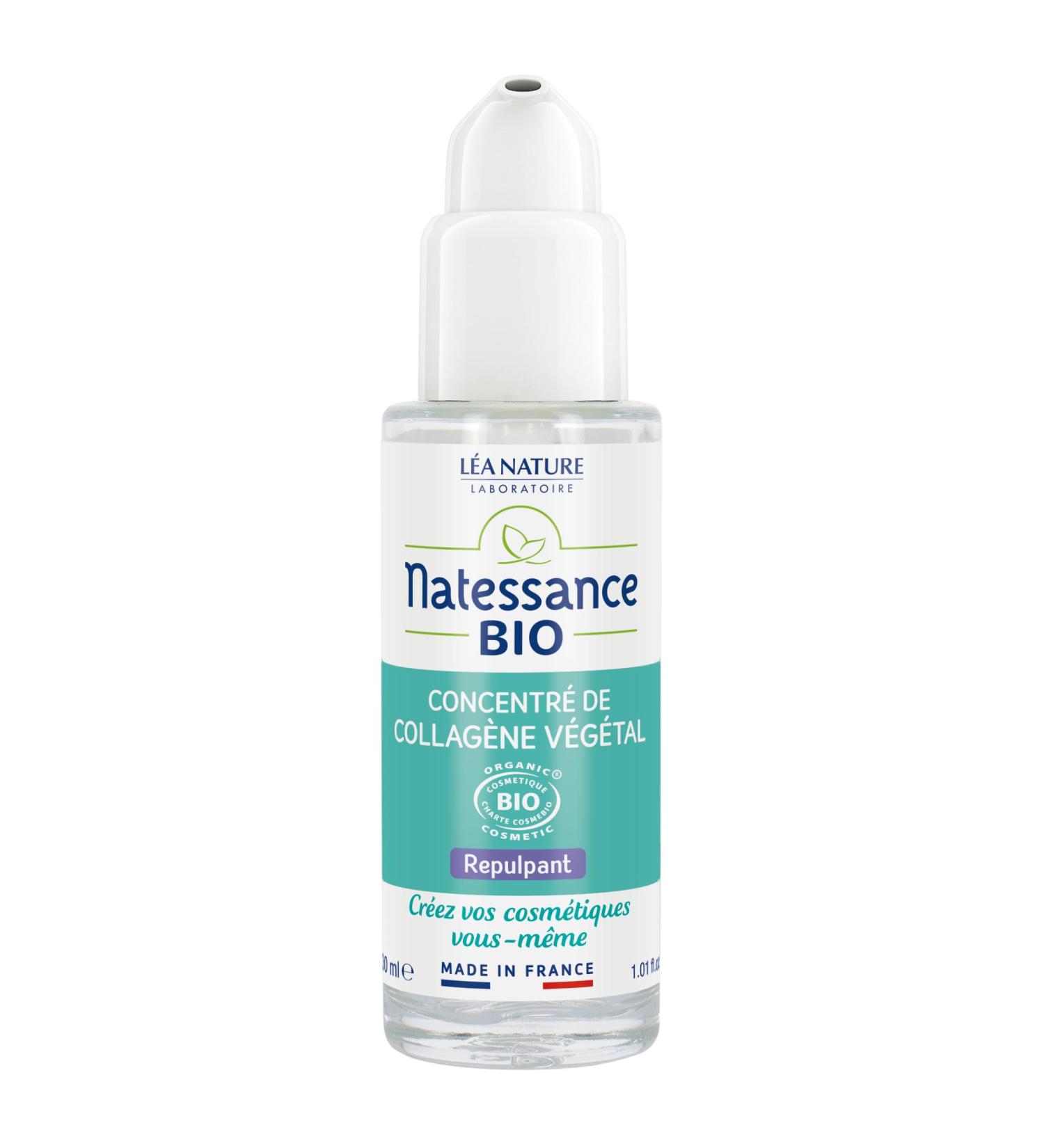 NATESSANCE | Plant Collagen Concentrate | Home Cosmetics | Nourishes & Plumps the skin | Enriched with Mediterranean Brown Algae extract | 99% natural origin | Made in France | 30 ml - Buy Online on GoSupps.com