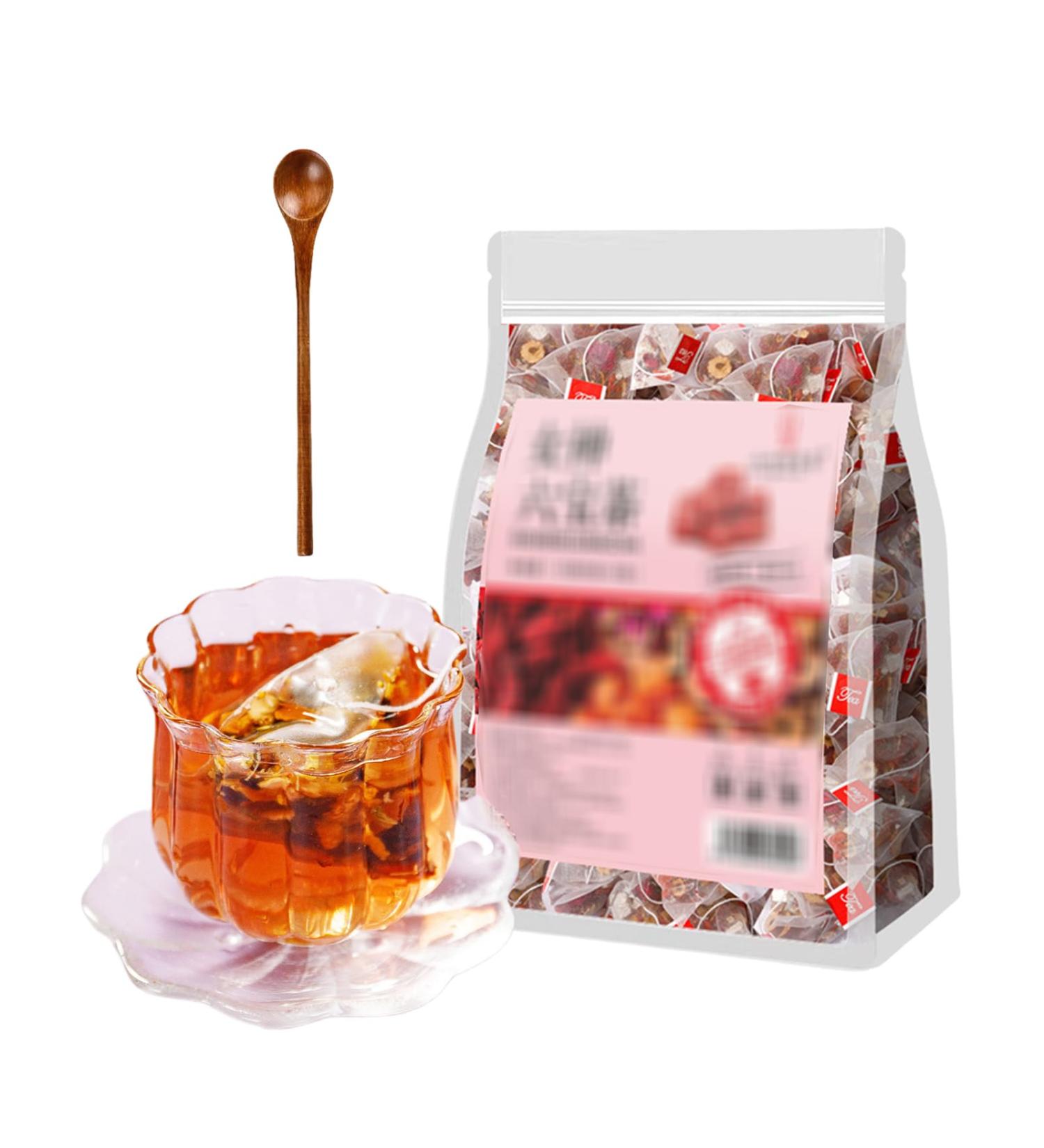 25 Bags Ginseng Six Treasure Tea Ginseng Five Treasures Tea Kidney Teas Formula Ginsengs & Mulberry Herbal Teas for Women - Buy Online on GoSupps.com