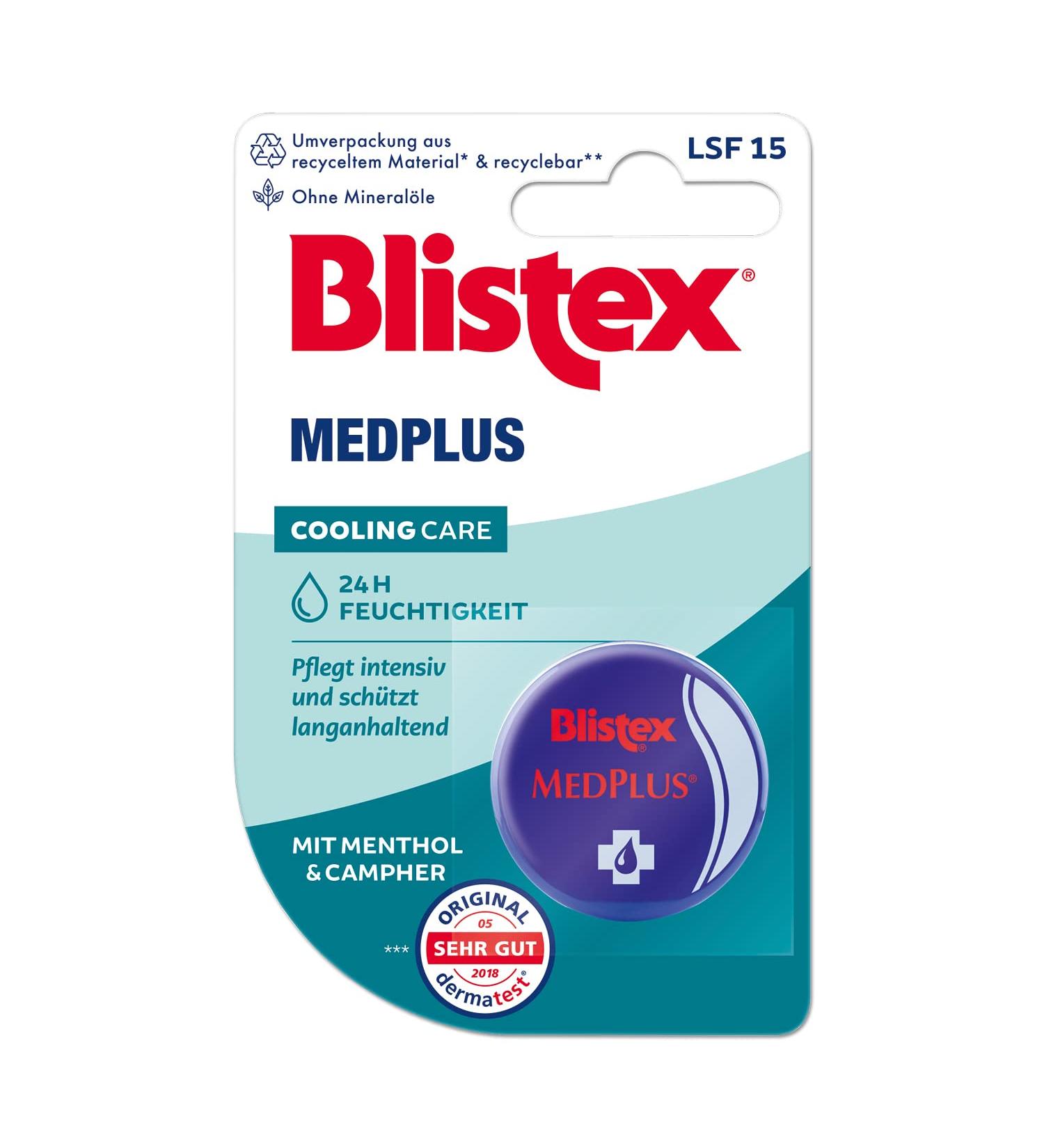 Blistex MedPlus Jar | 7 ml Menthol Lip Balm - Moisturizing & Soothing | International Shipping - Buy Online on GoSupps.com