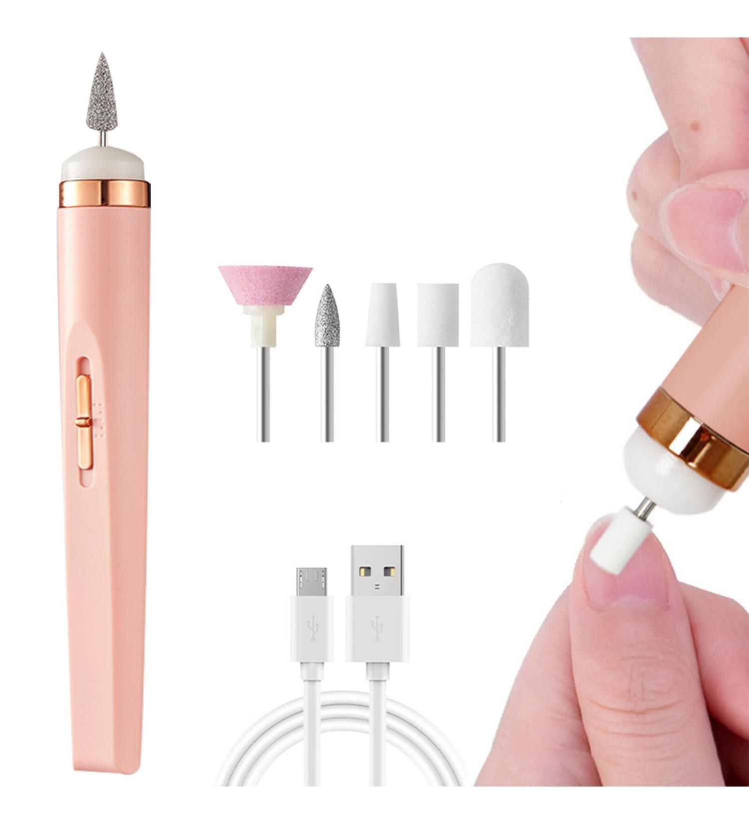 Nail Cutter Electric Nail File Portable Electric Manicure and Pedicure Kit Electric Manicure Pedicure File Electric Nail Mill Professional Electric Manicure and Pedicure Set with 5 Tips - Buy Online on GoSupps.com