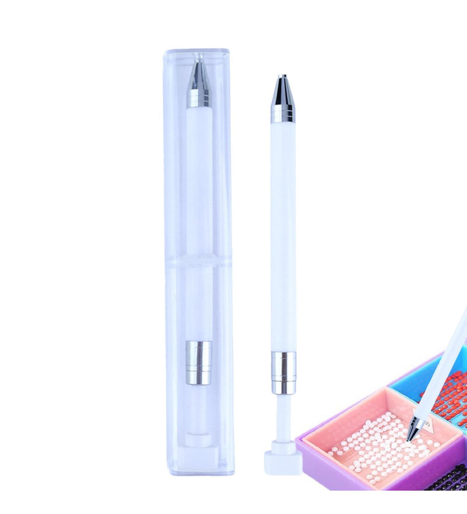 Nail Art Drill | Manicure Art Precision Pencil | Rhinestone Art Portable Dotting Nail Too for Home Travel Business Trip Apartment White - Buy Online on GoSupps.com