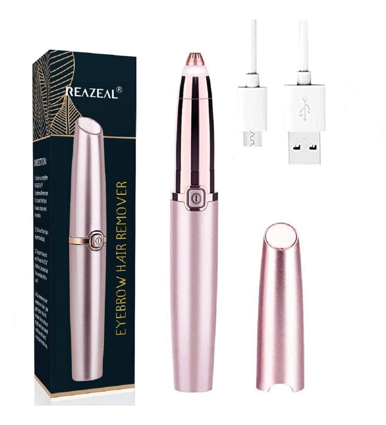 Rechargeable Painless Eyebrow Hair Remover by Reazeal - Buy Online on GoSupps.com